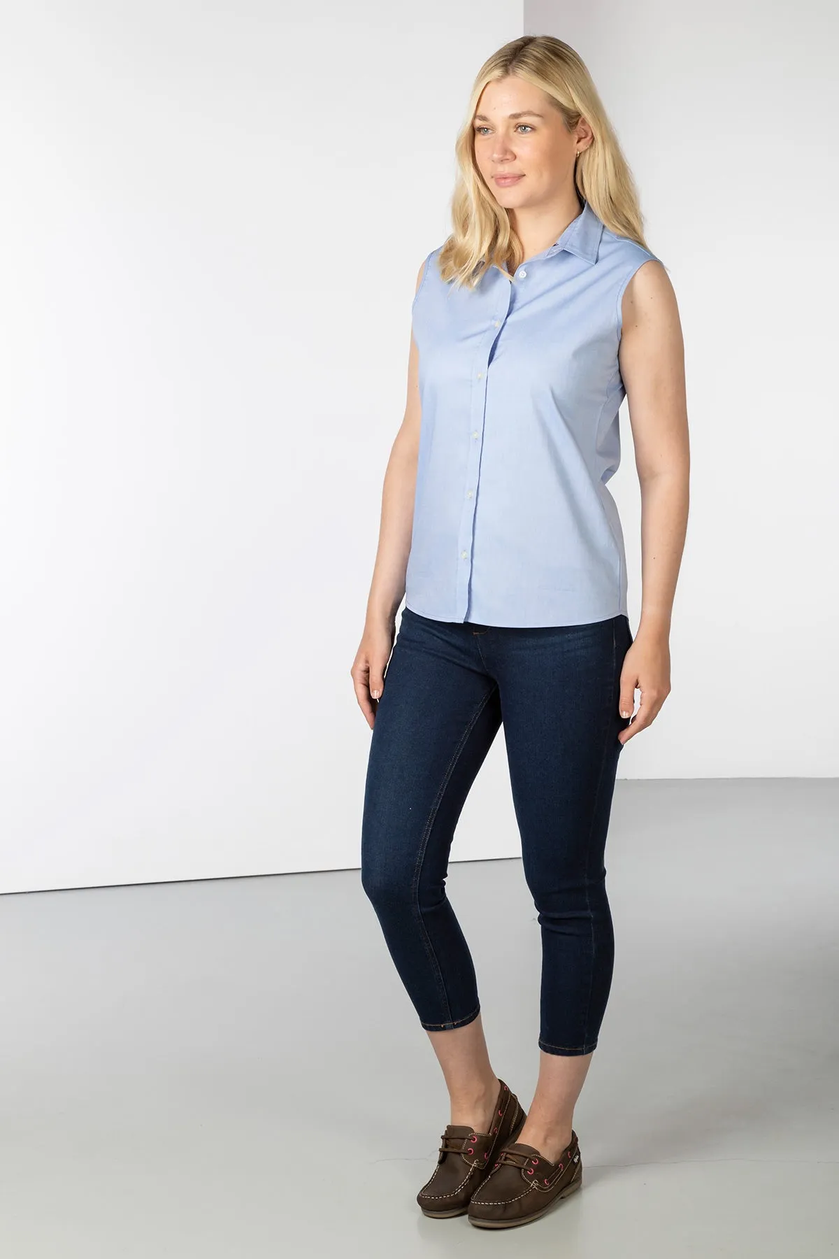 Ladies Sleeveless Shirt - Ivy II