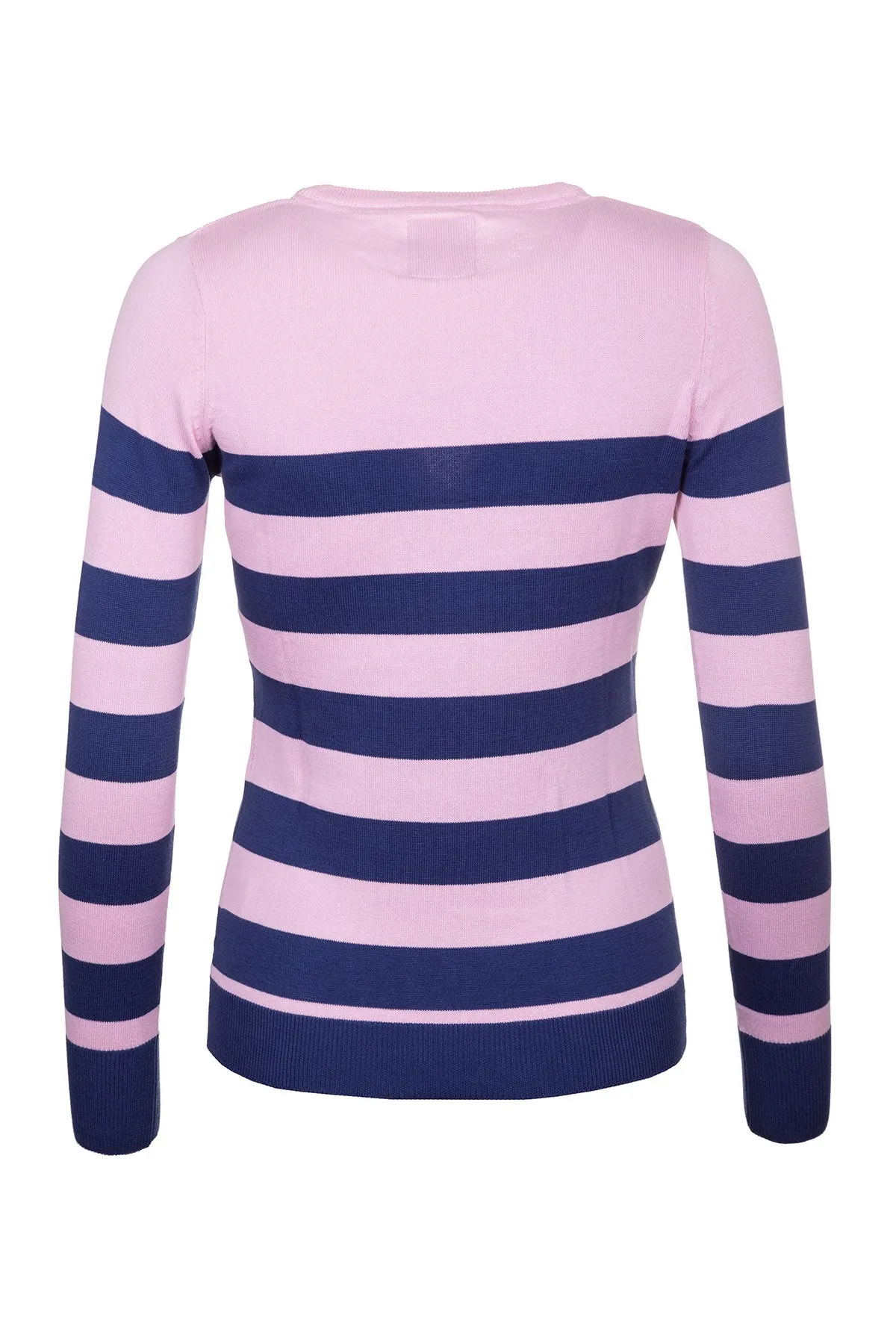 Ladies Striped Crew Neck Jumper