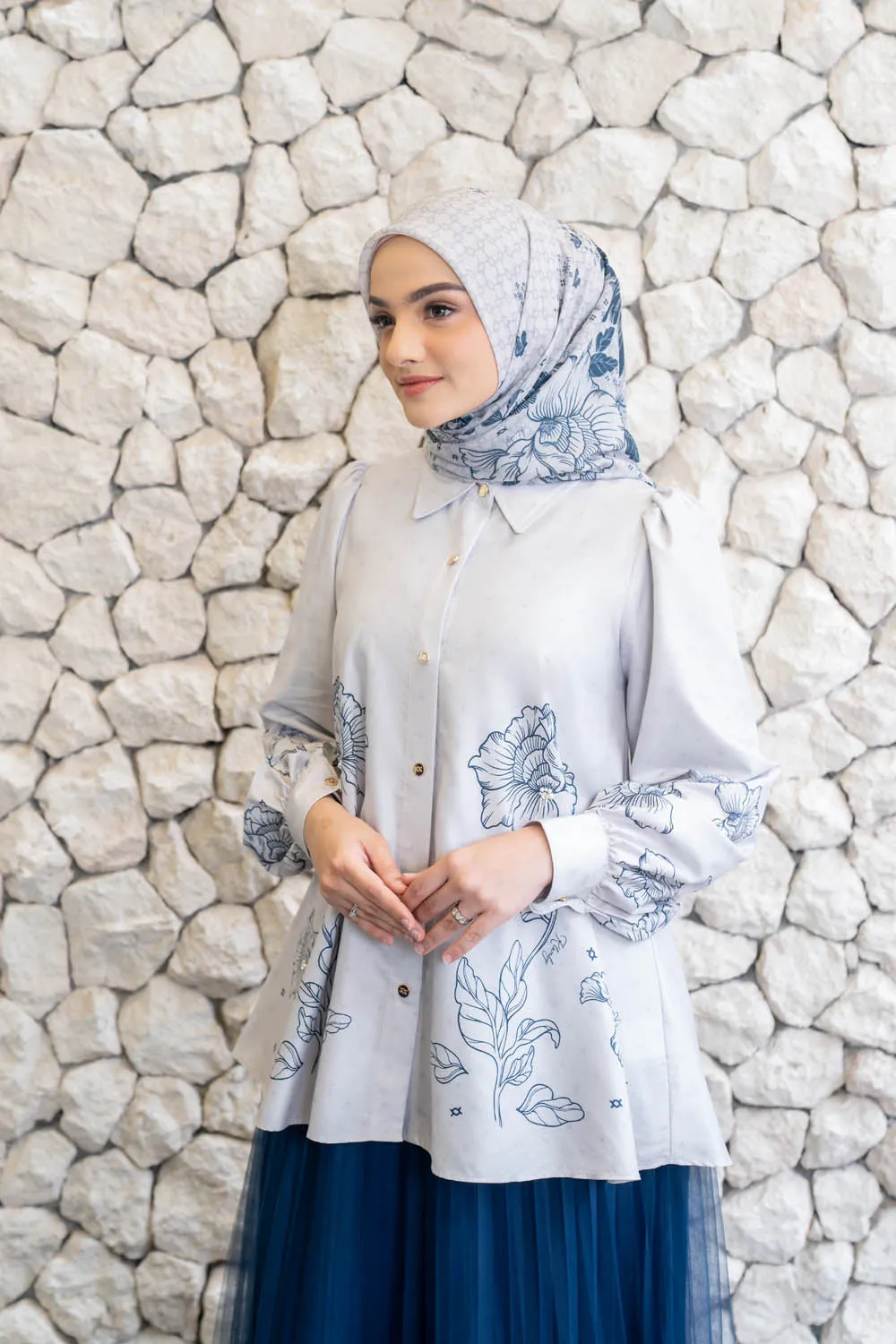 Leysha Shirt Cloudy White