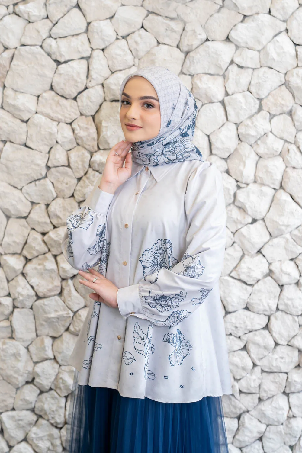 Leysha Shirt Cloudy White