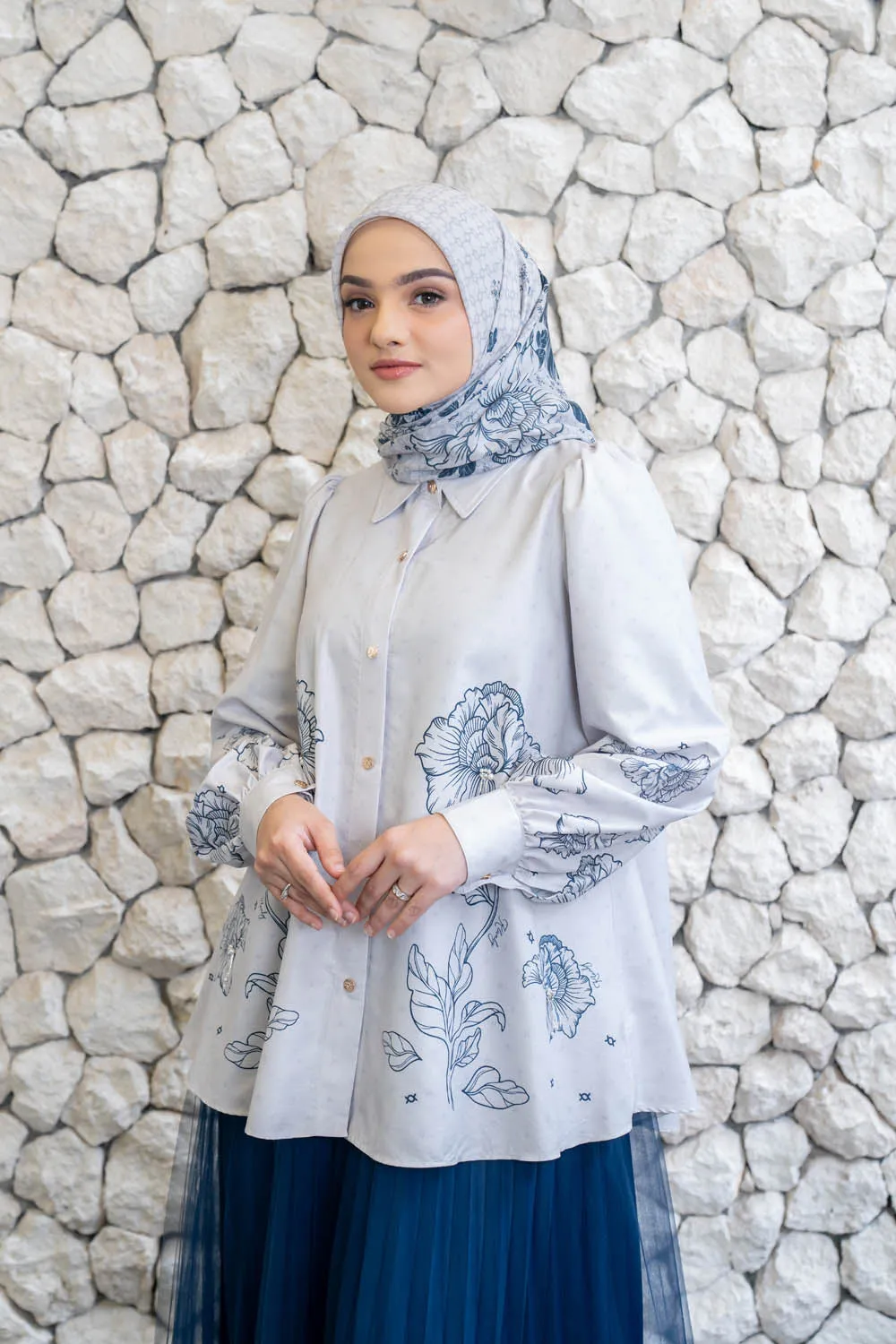 Leysha Shirt Cloudy White