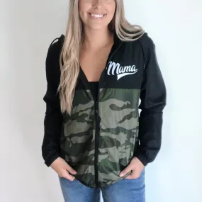 Mama Sporty • Camo Windbreaker