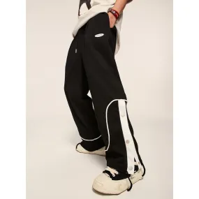 Men’s Sporty Baggy Black Sweatpants