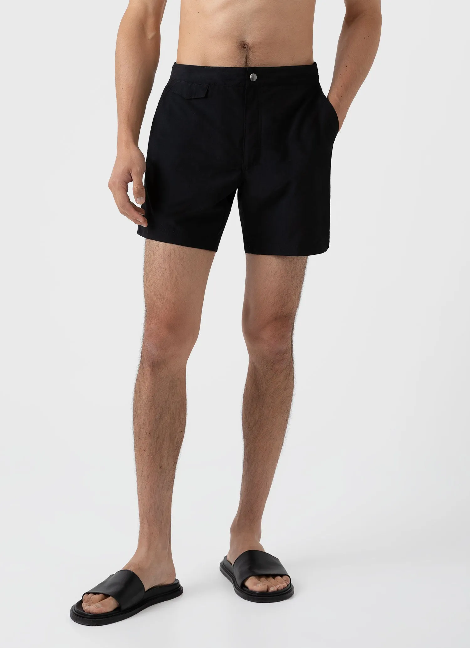 Men's Tailored Swim Short in Black