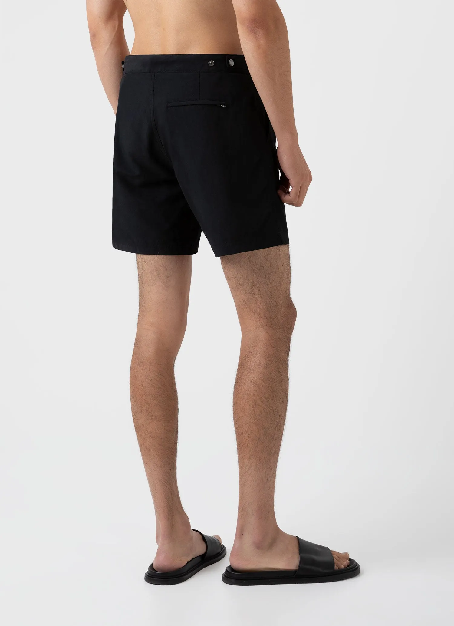 Men's Tailored Swim Short in Black