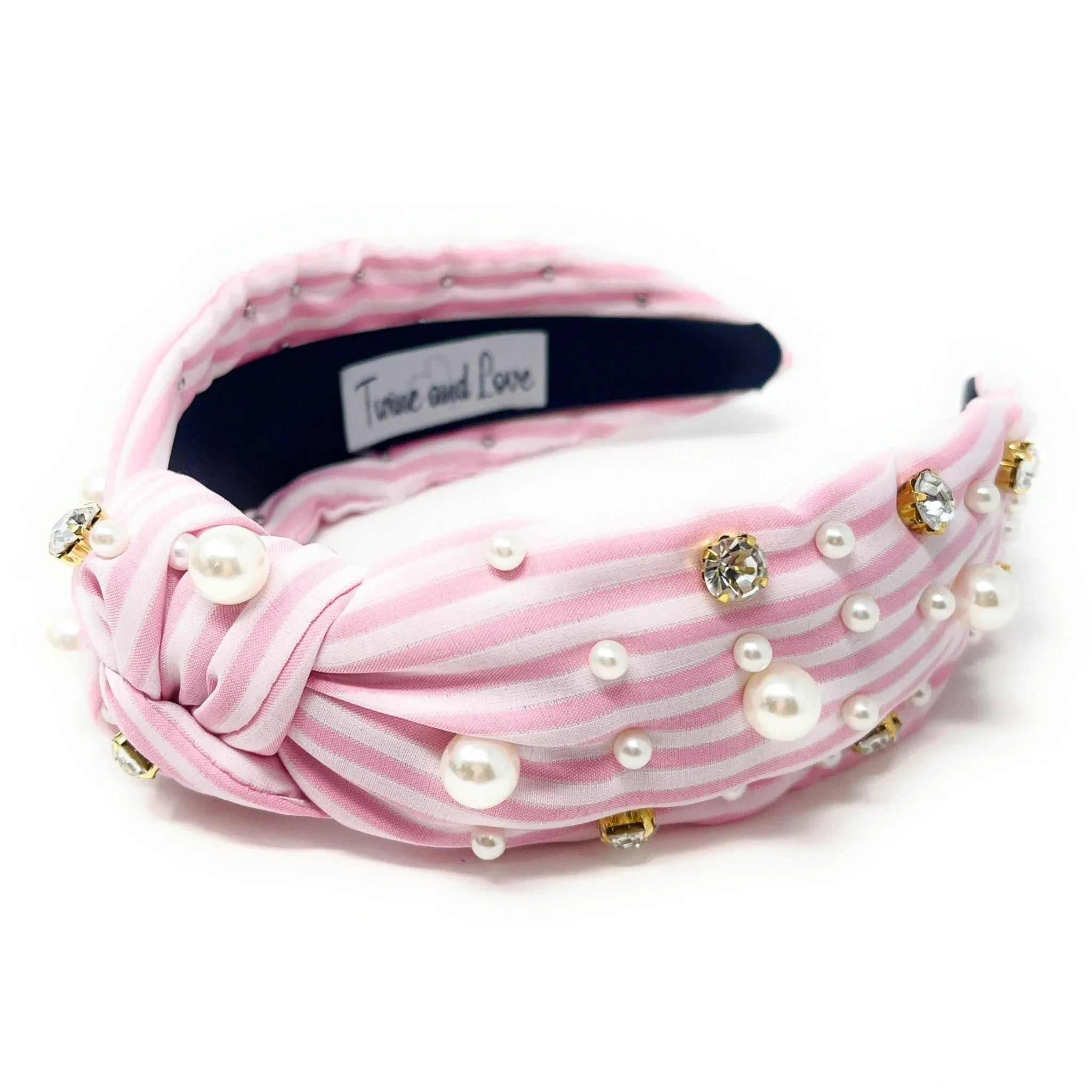 Myla Striped Jeweled Headband