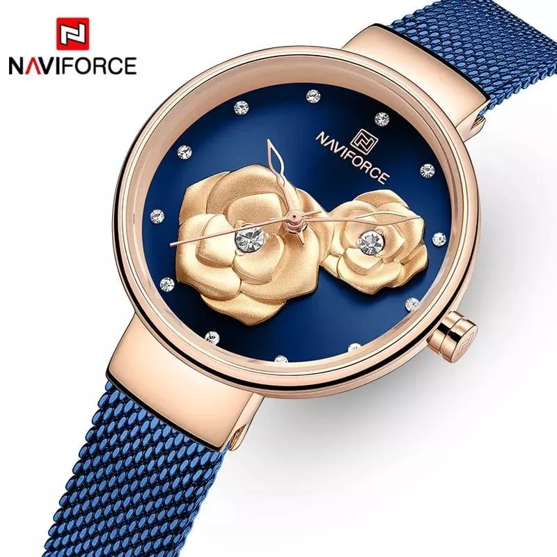 Naviforce Stylish Metallic Bracelet Watch