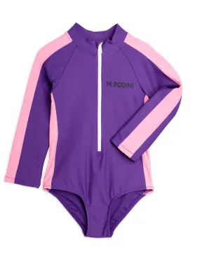 NEW Mini Rodini | Stripe ls uv swimsuit