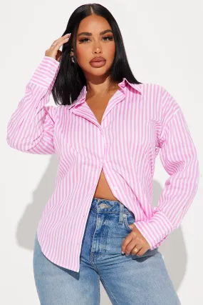 Newport Striped Shirt - Pink/combo