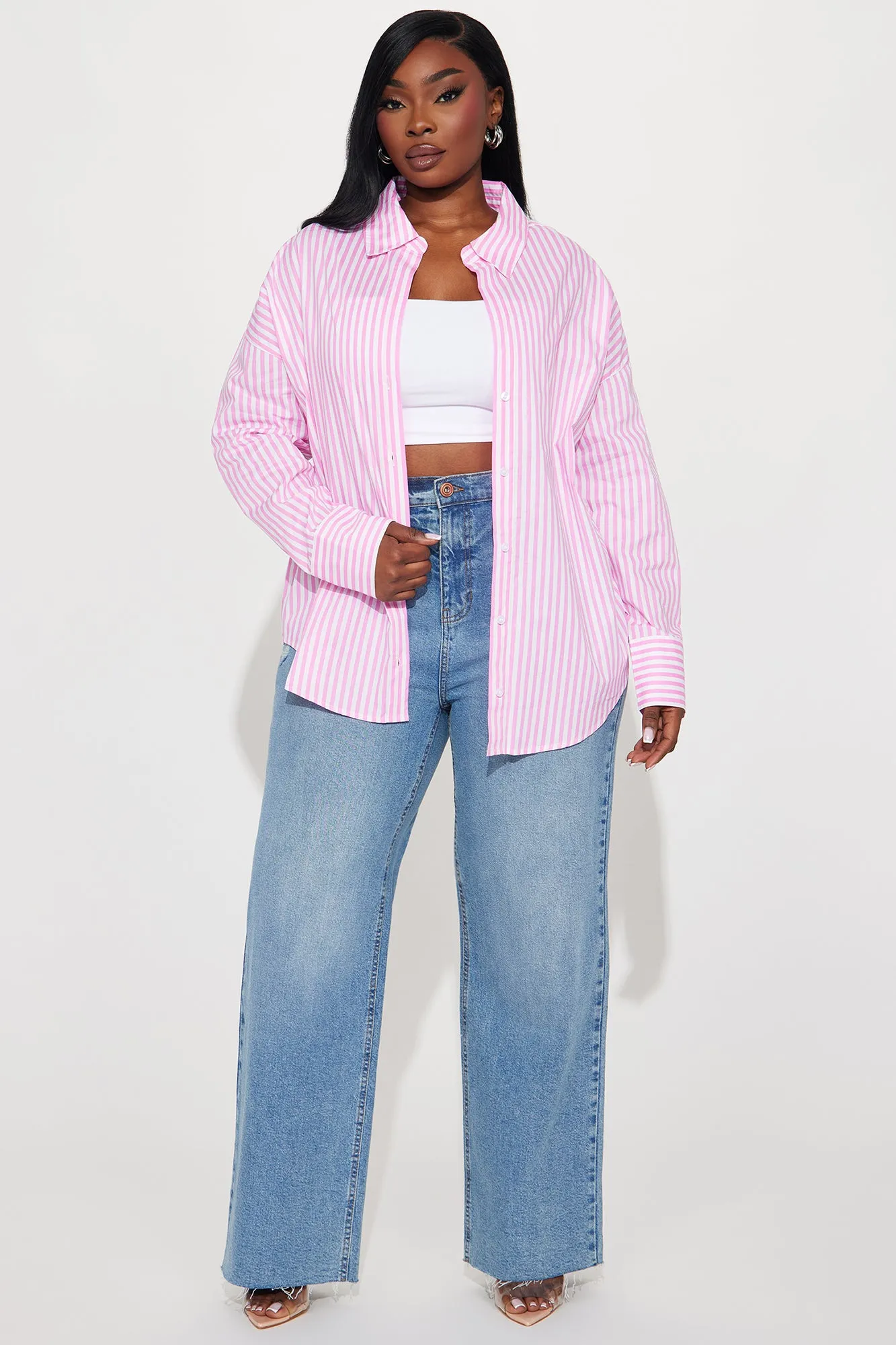 Newport Striped Shirt - Pink/combo