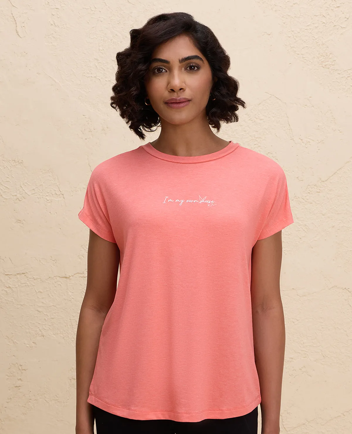 Nykd By Nykaa Super Stylish Back Knot Tee-NYAT279-Orange