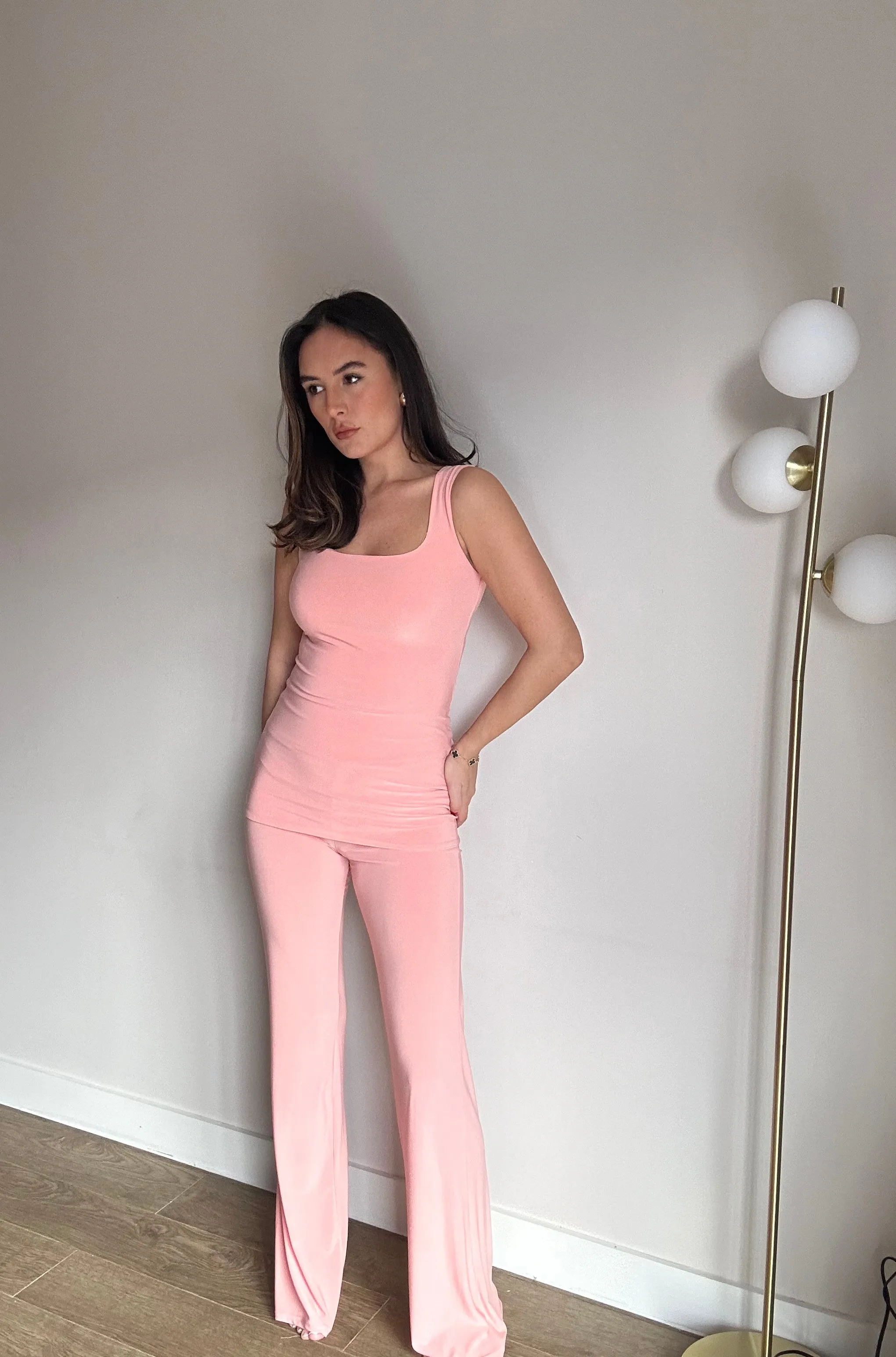 Peach Vest Loungewear