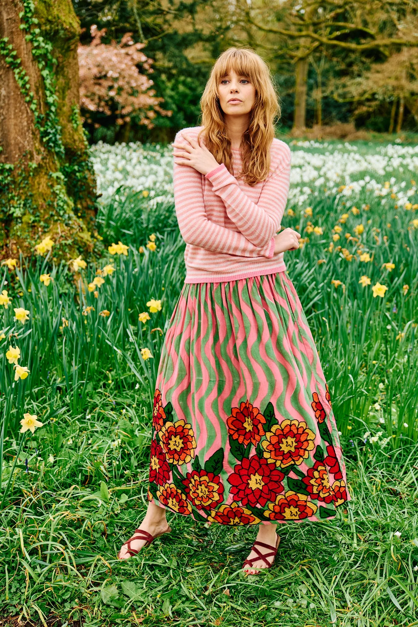 Pink Little Striped Jumper