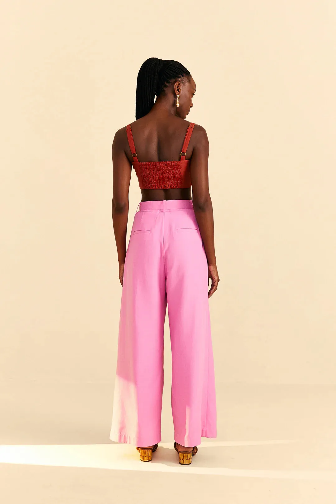 Pink Tailored Pants