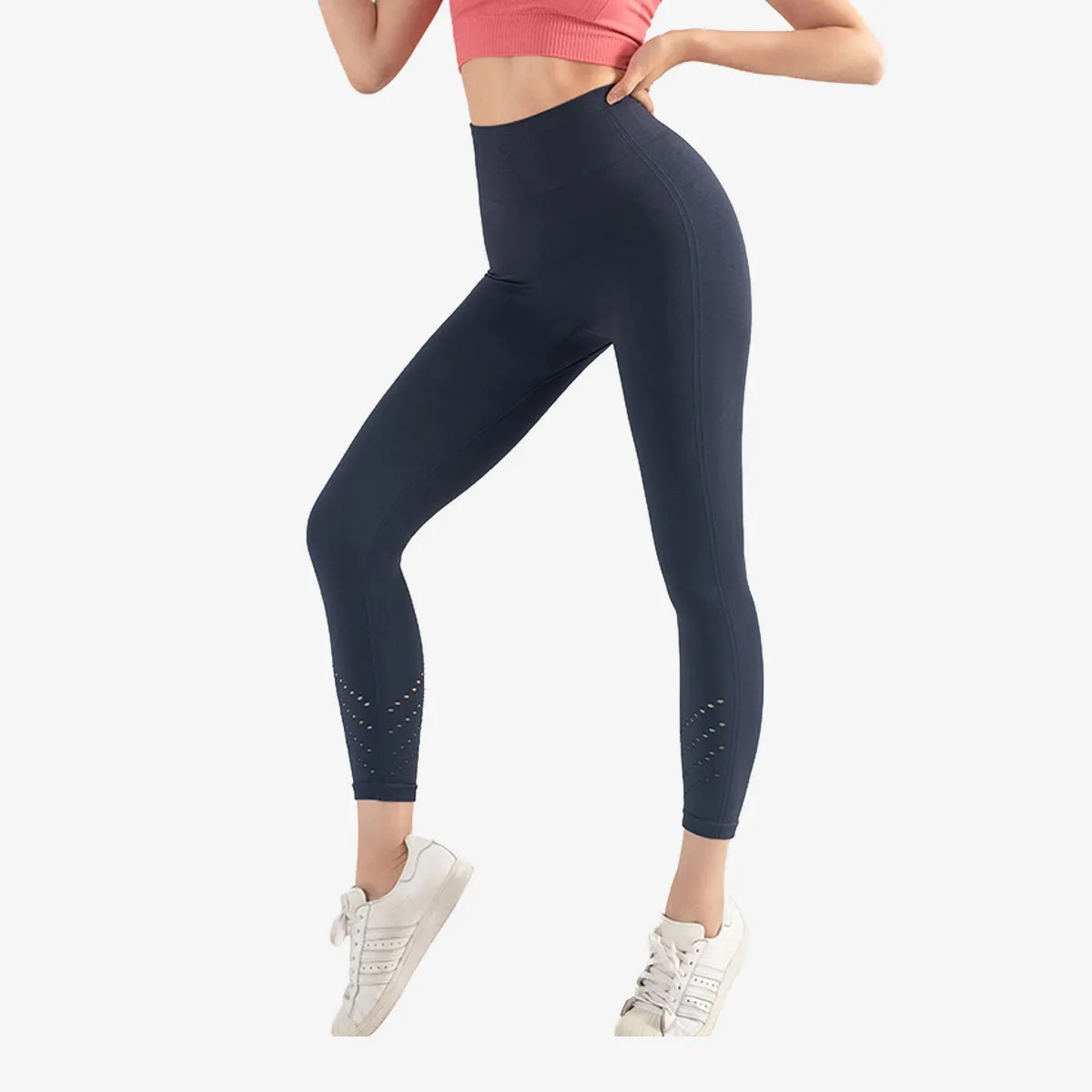 SALE - SORA Ultra Tight Seamless Cropped Legging - Lasercut