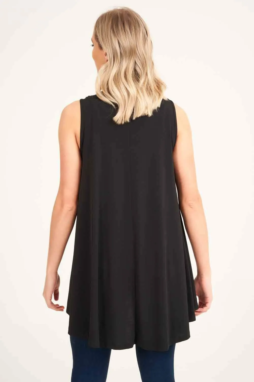 Saloos Sleeveless Elliptical Tunic Top