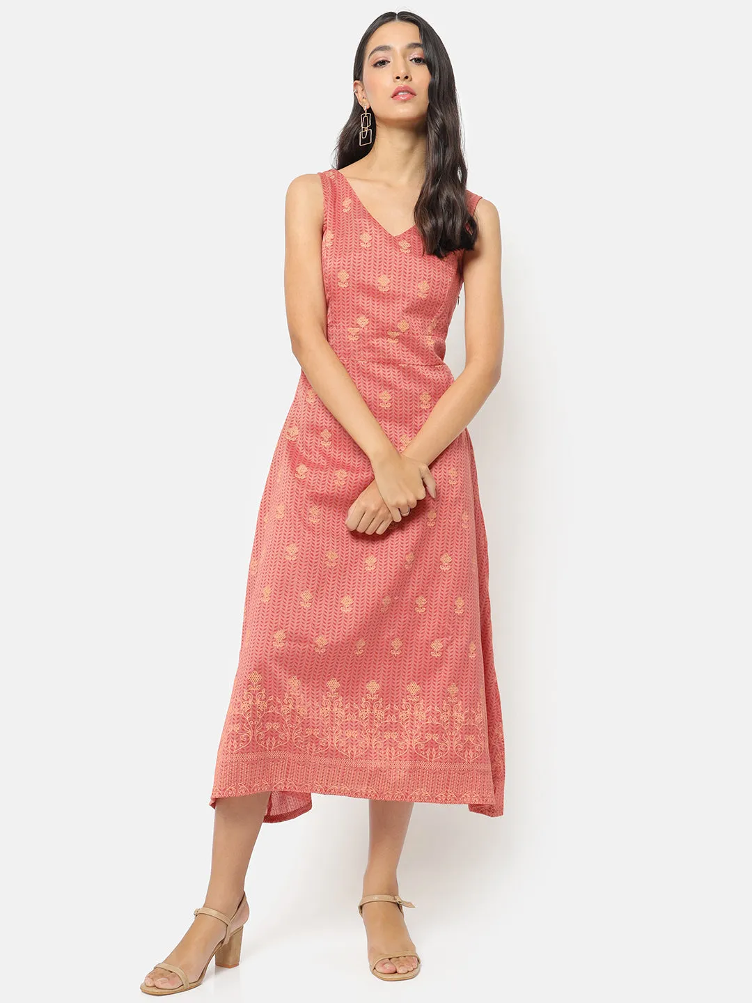 Sitaara Flared Sleeveless Dress