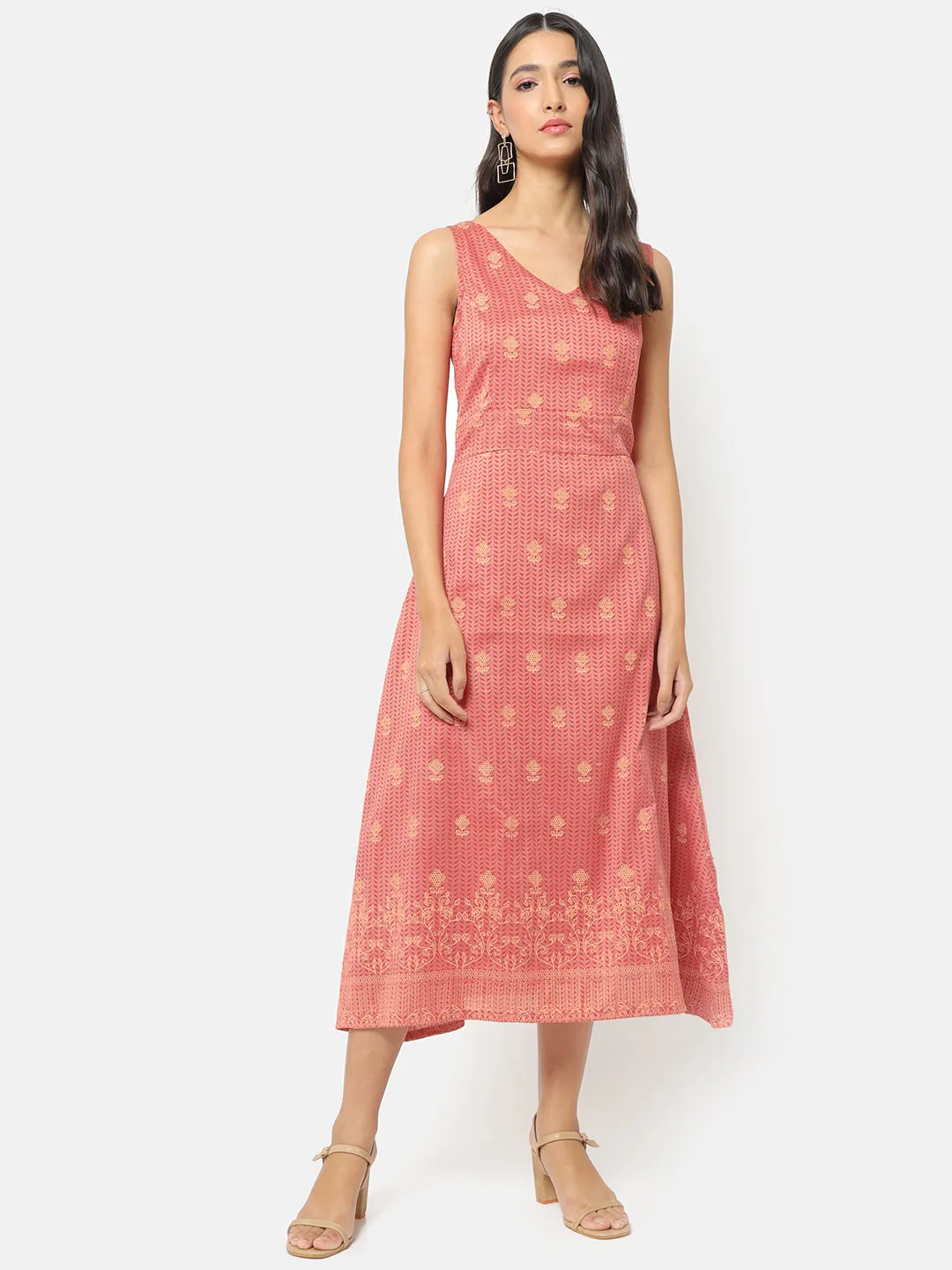 Sitaara Flared Sleeveless Dress