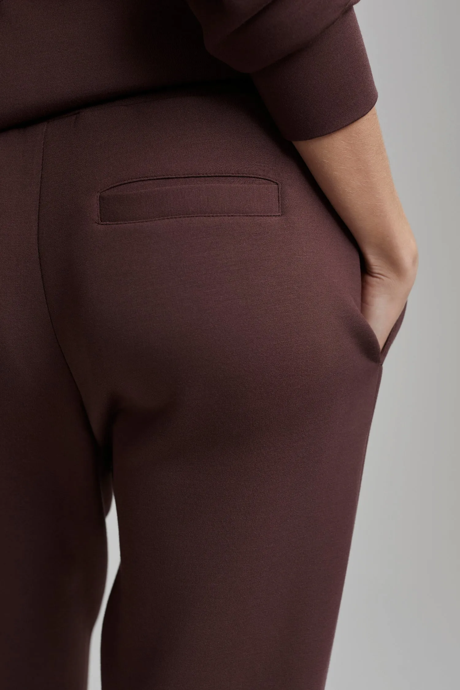 SLIM CUFF PANT MAHOGANY