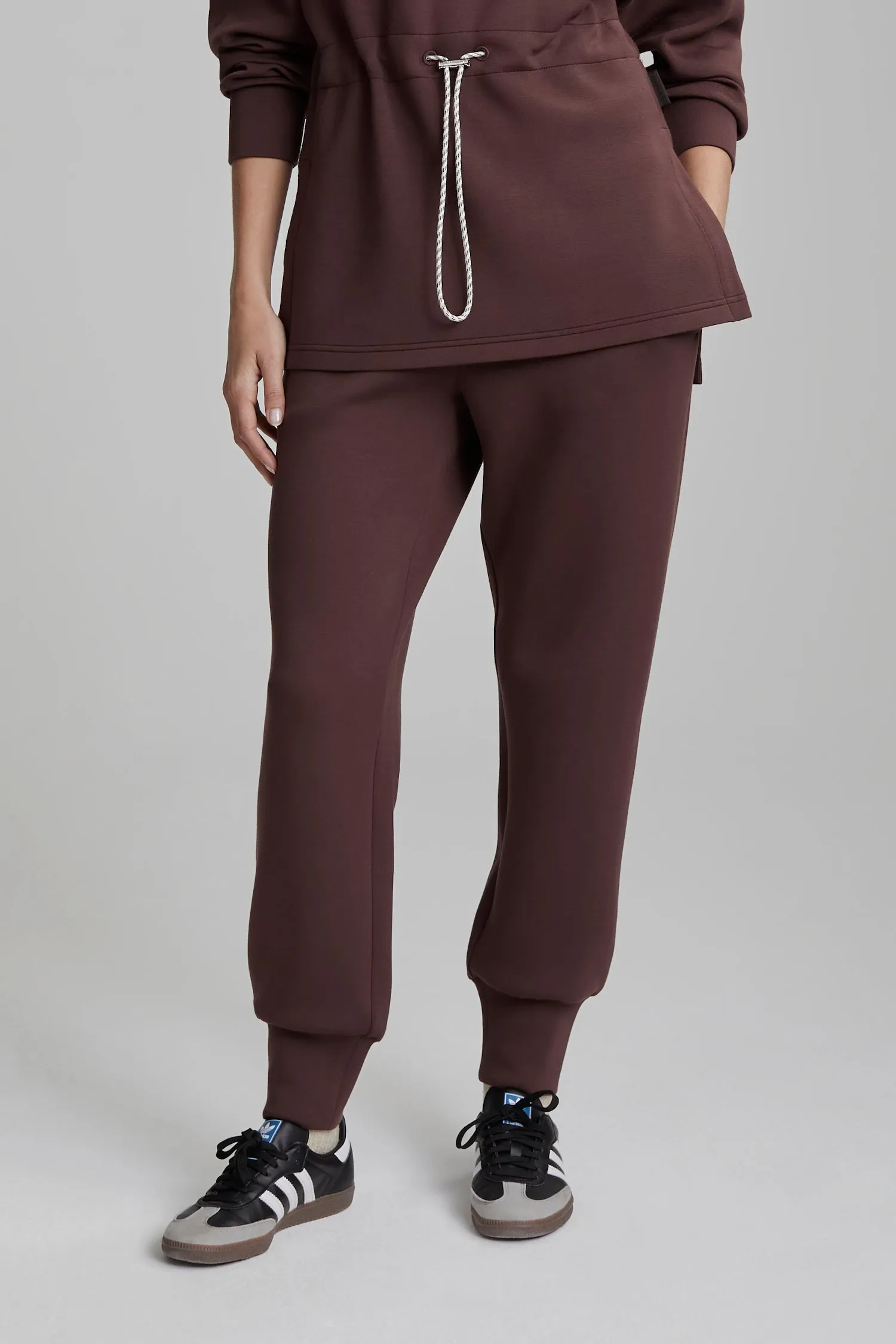 SLIM CUFF PANT MAHOGANY