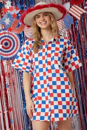 SPARKLER SHIRT DRESS