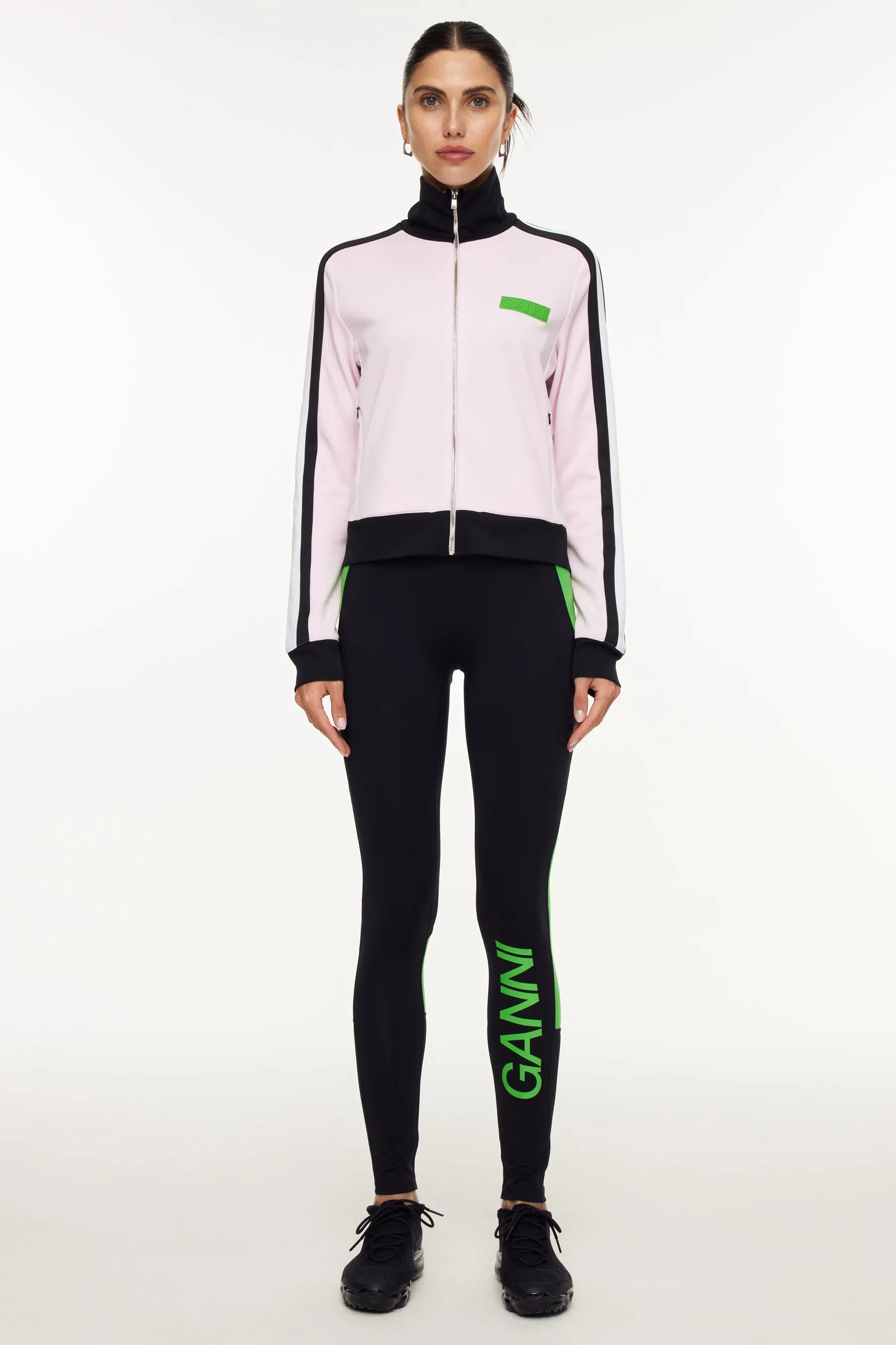 Sporty Jersey Tracksuit Jacket