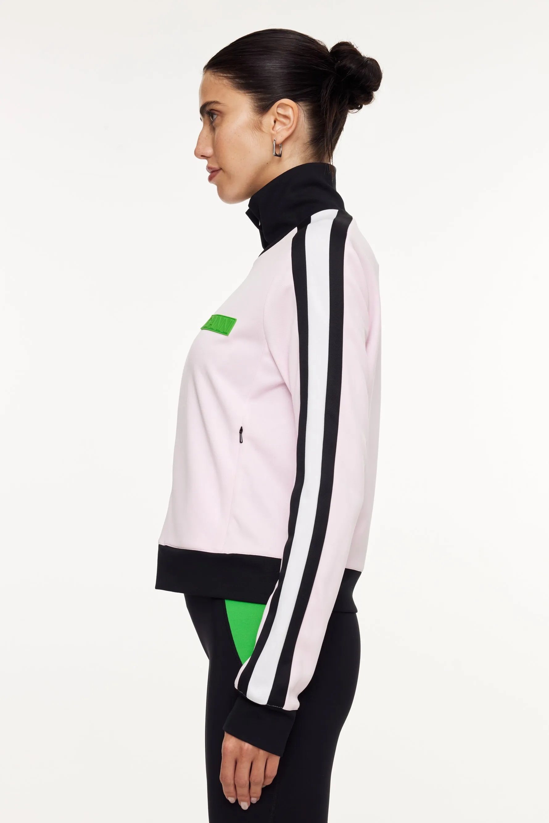 Sporty Jersey Tracksuit Jacket