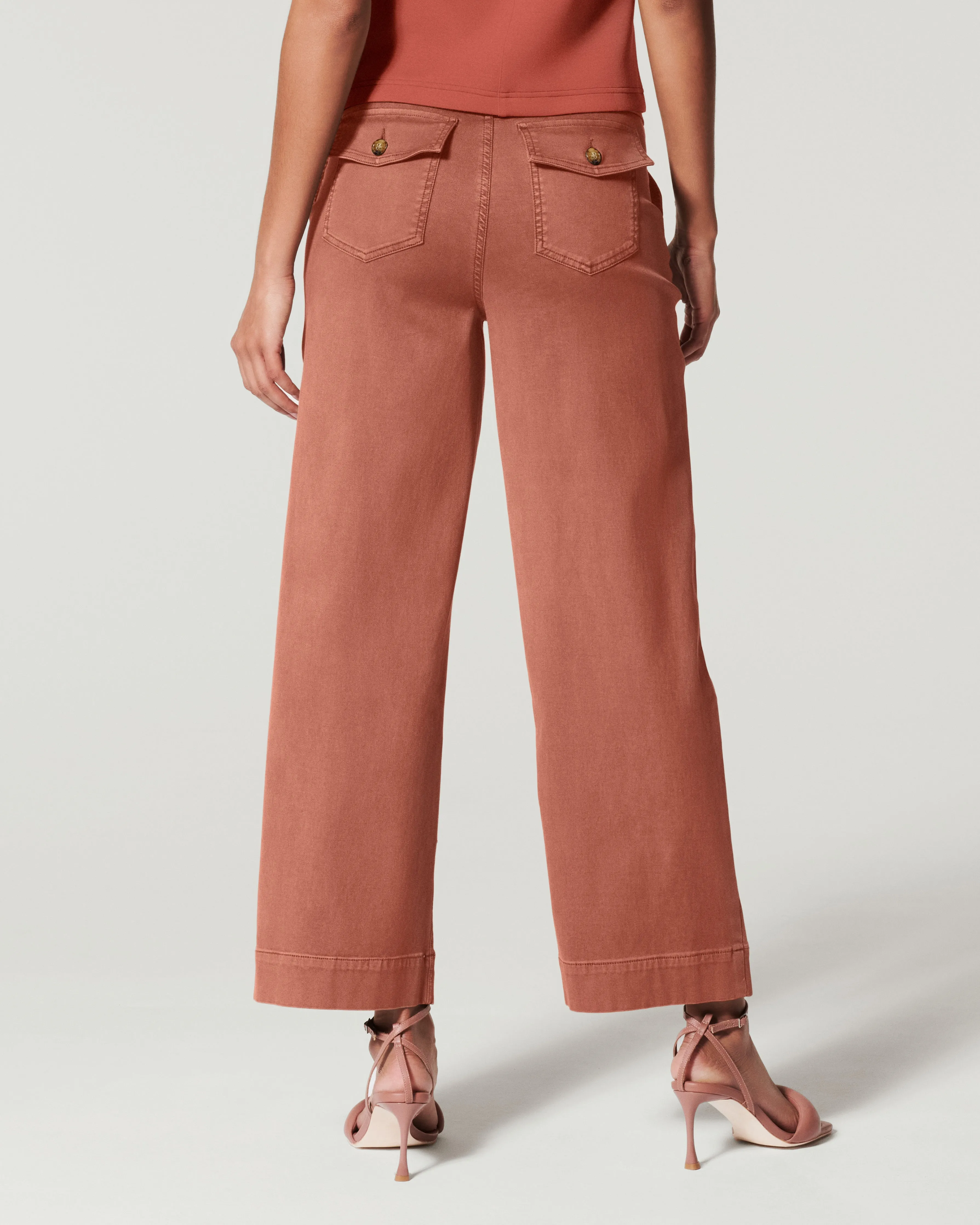 Stretch Twill Cropped Pant