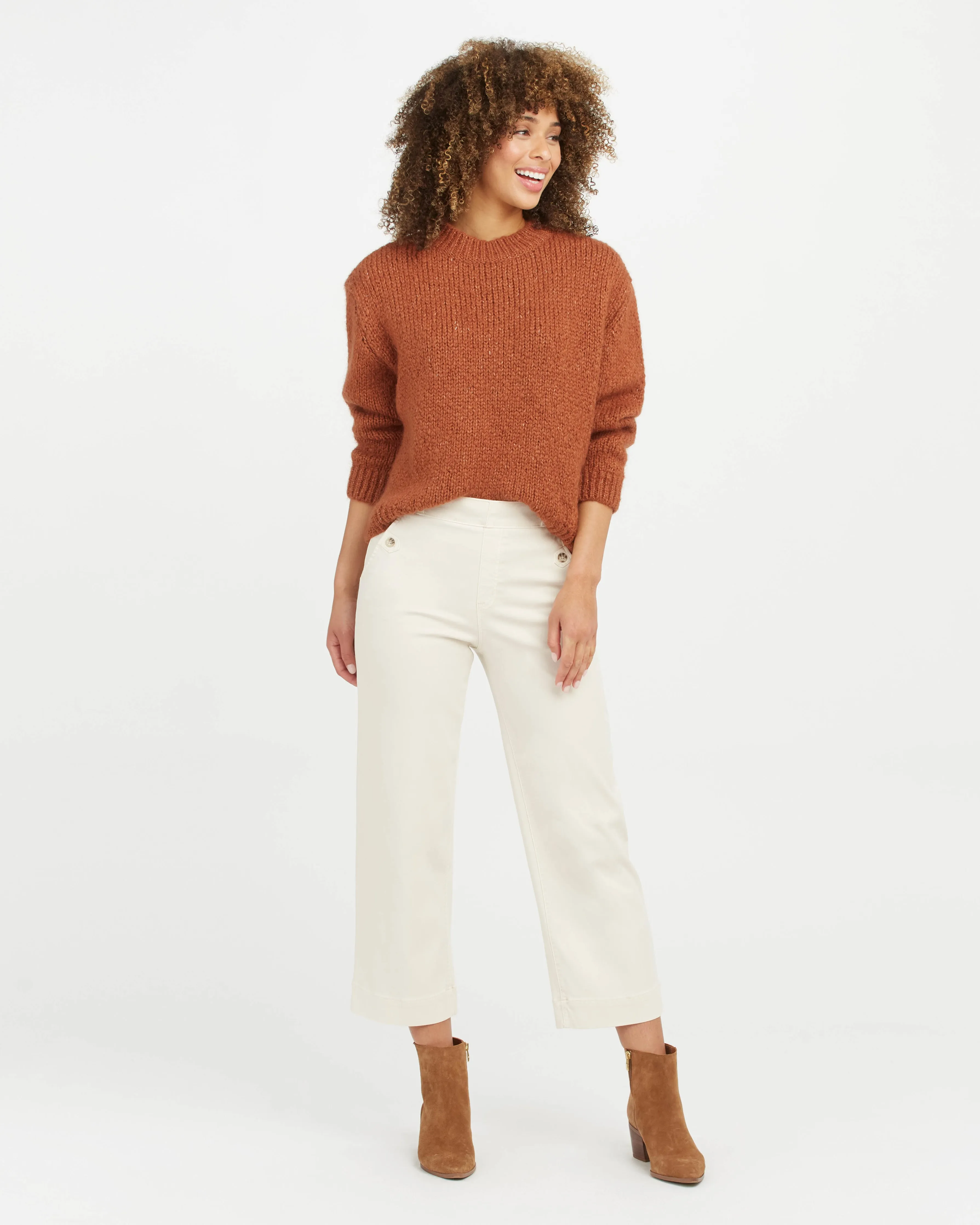 Stretch Twill Cropped Pant