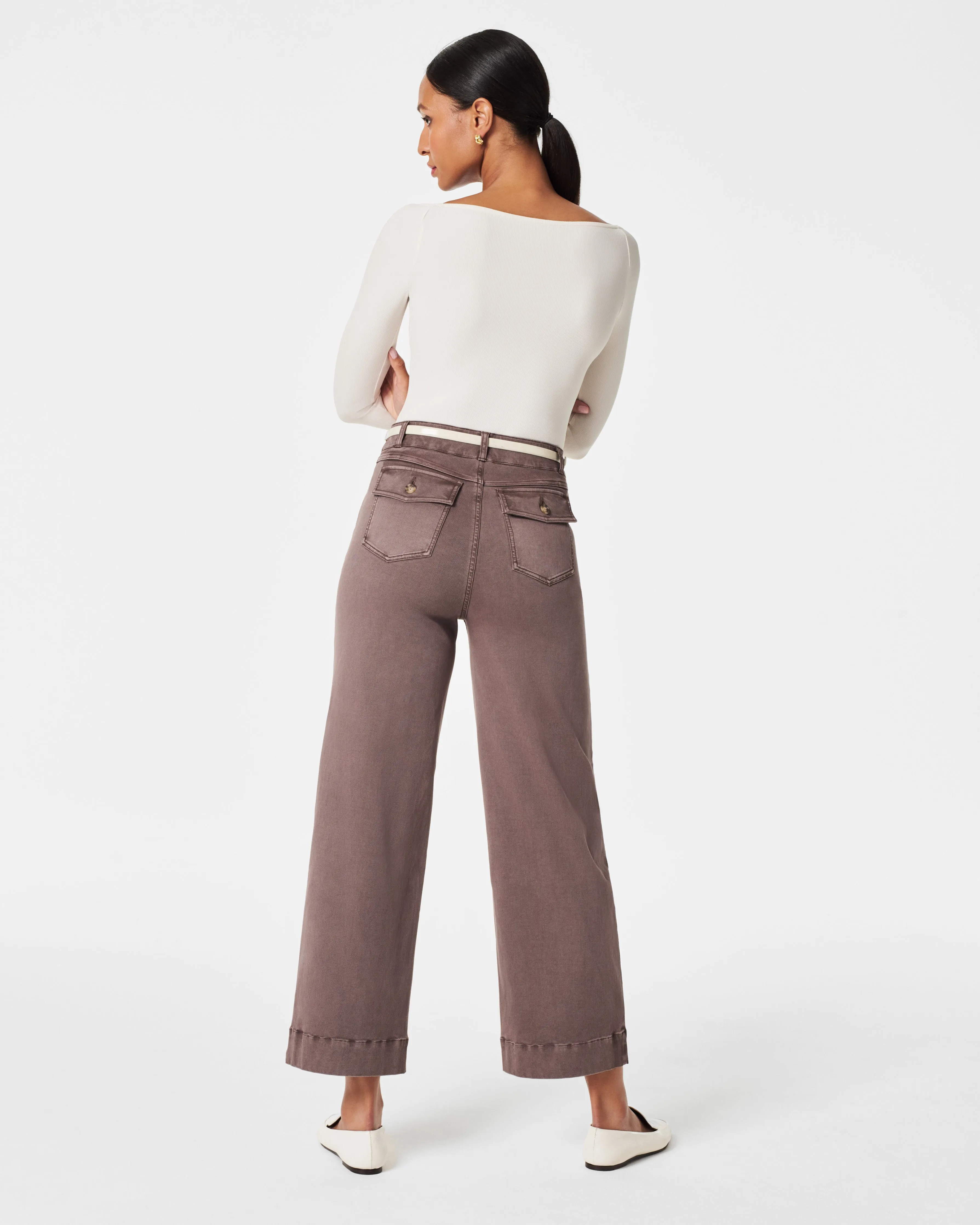 Stretch Twill Cropped Pant