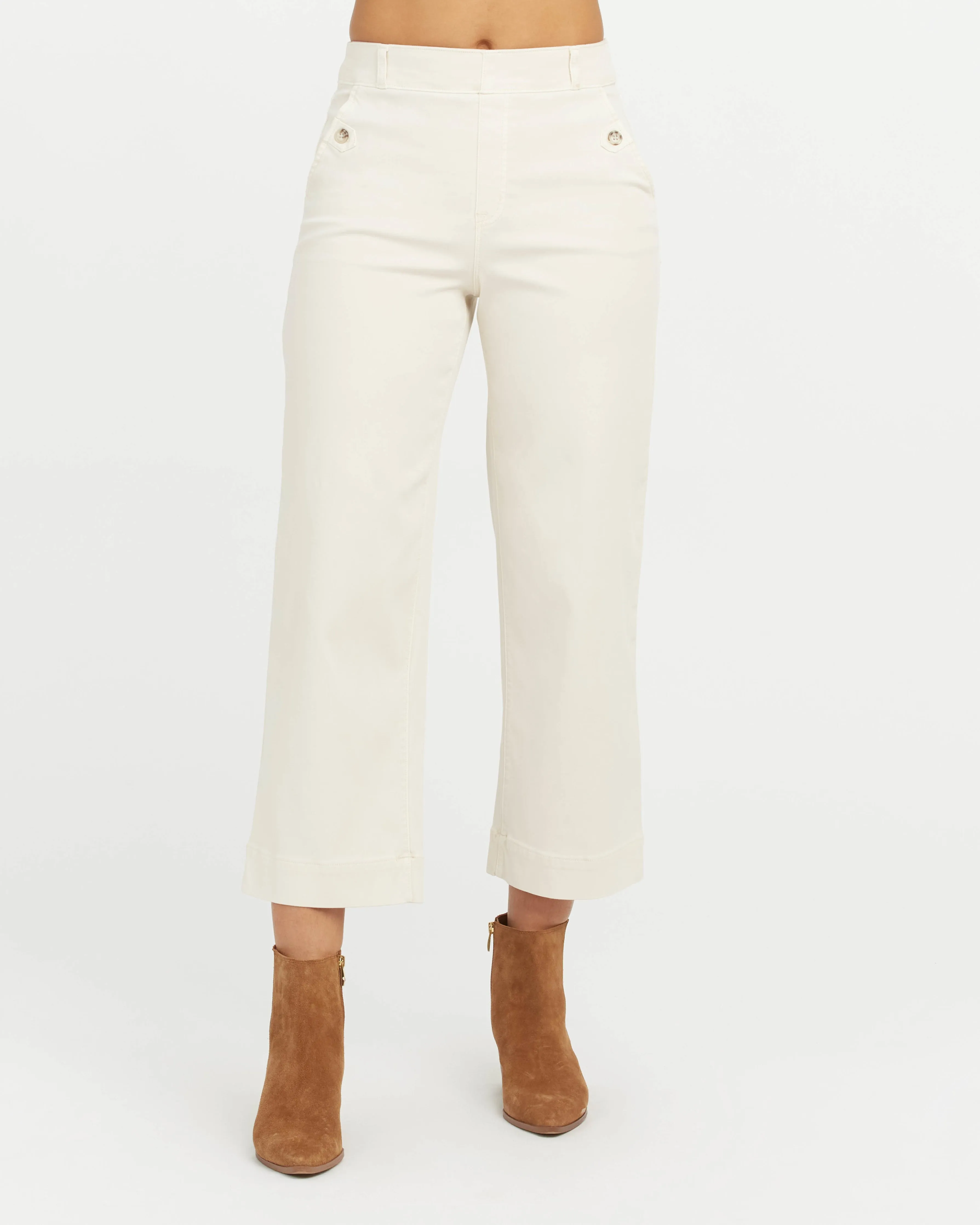 Stretch Twill Cropped Pant