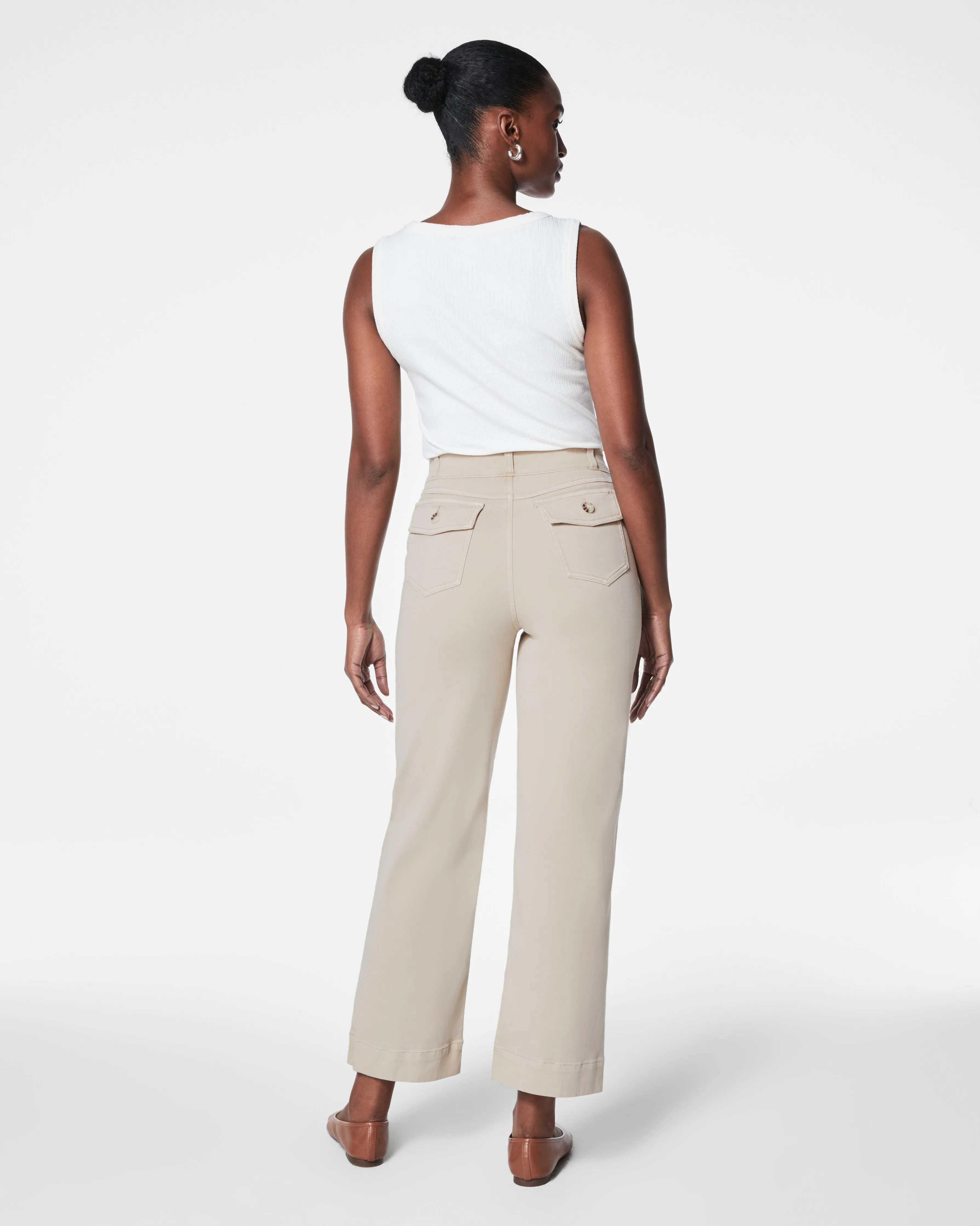 Stretch Twill Cropped Pant