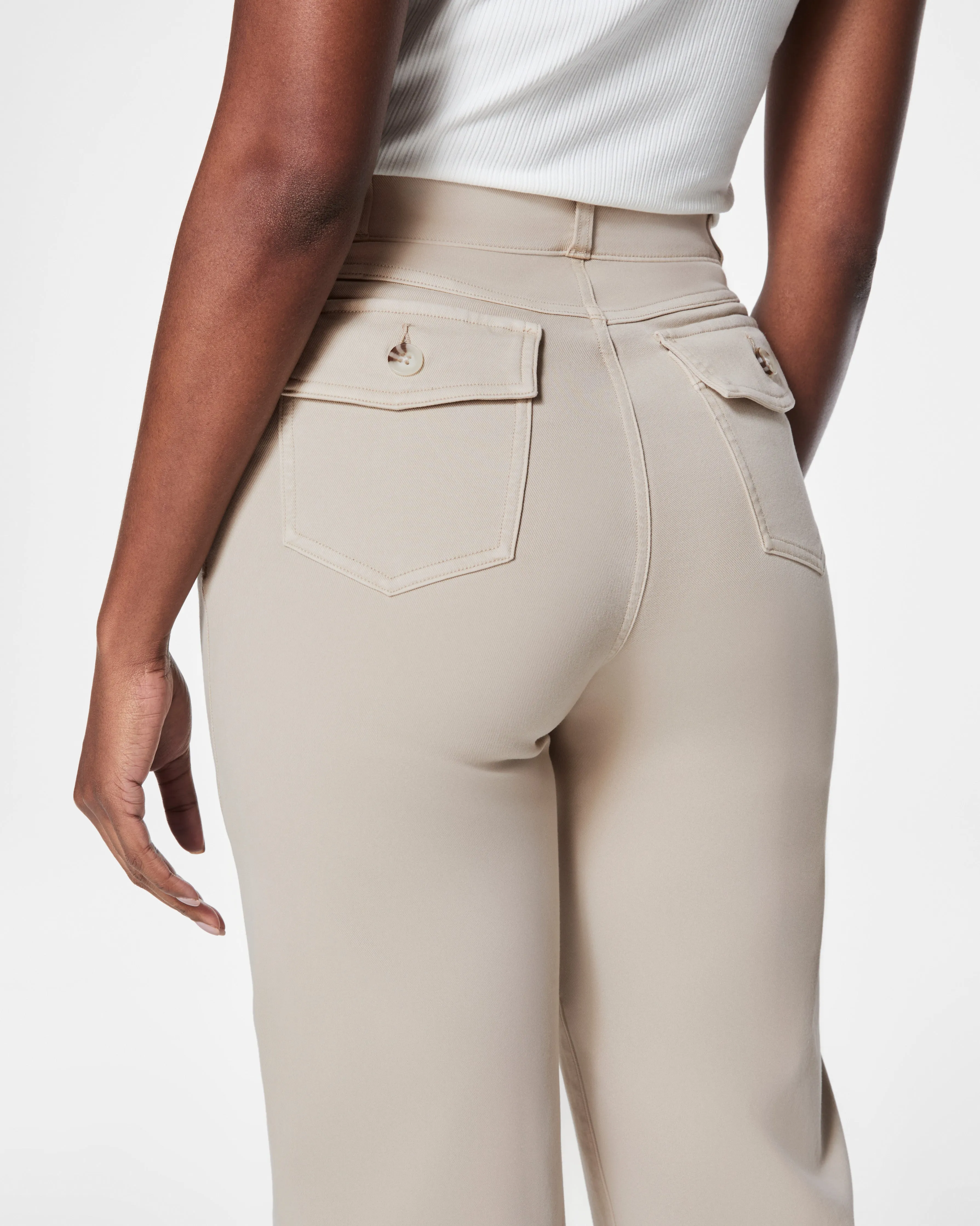 Stretch Twill Cropped Pant