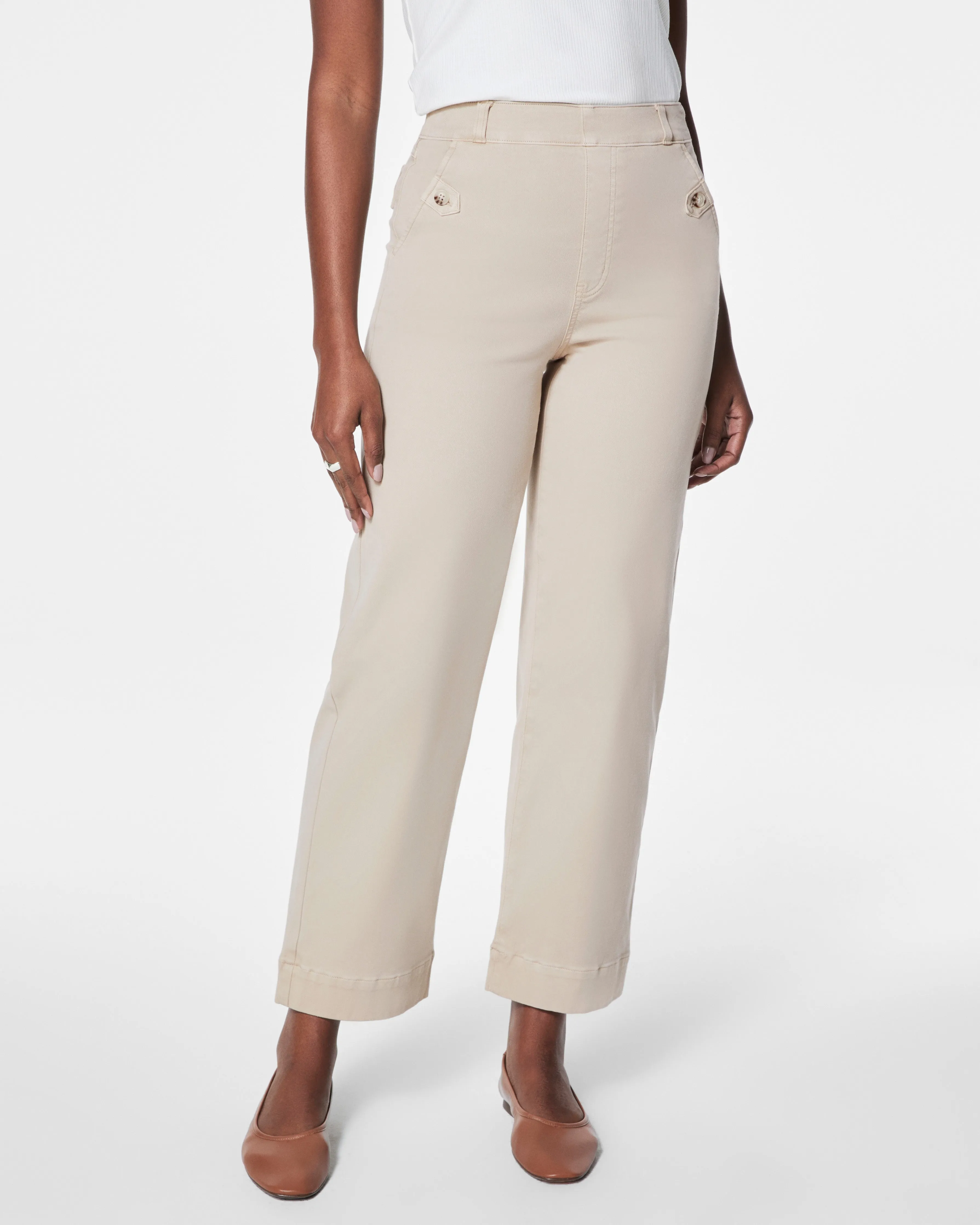 Stretch Twill Cropped Pant