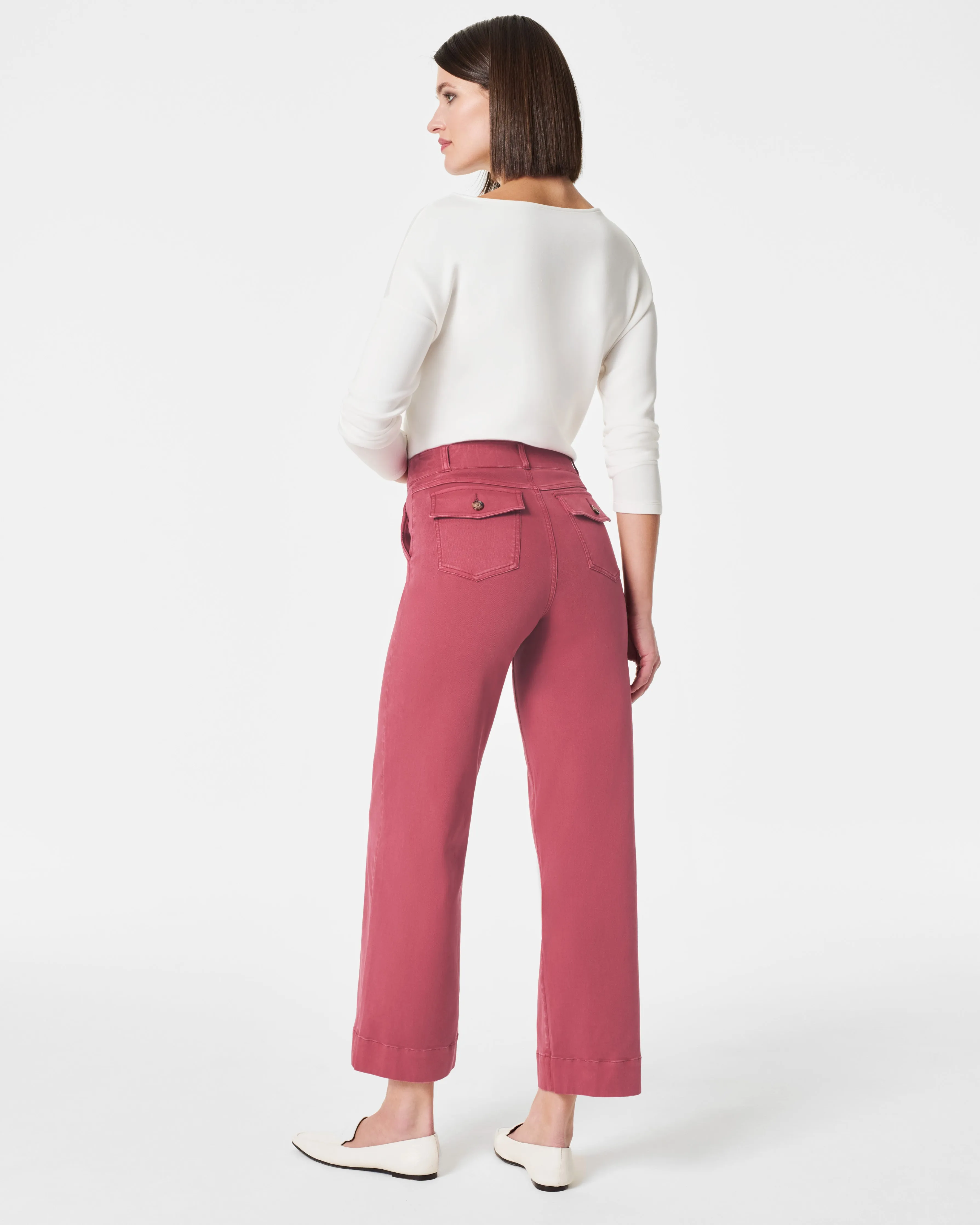 Stretch Twill Cropped Pant