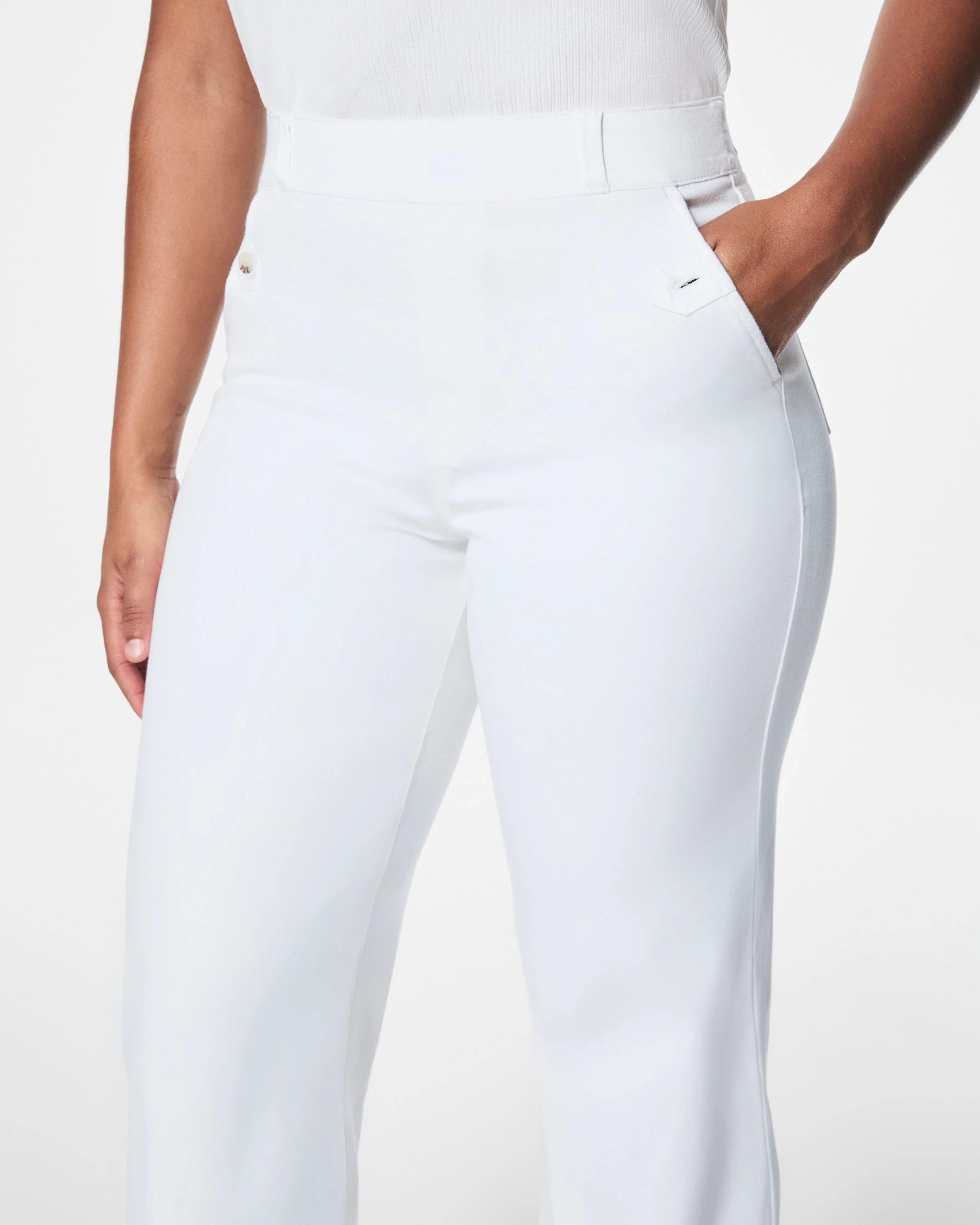 Stretch Twill Cropped Pant