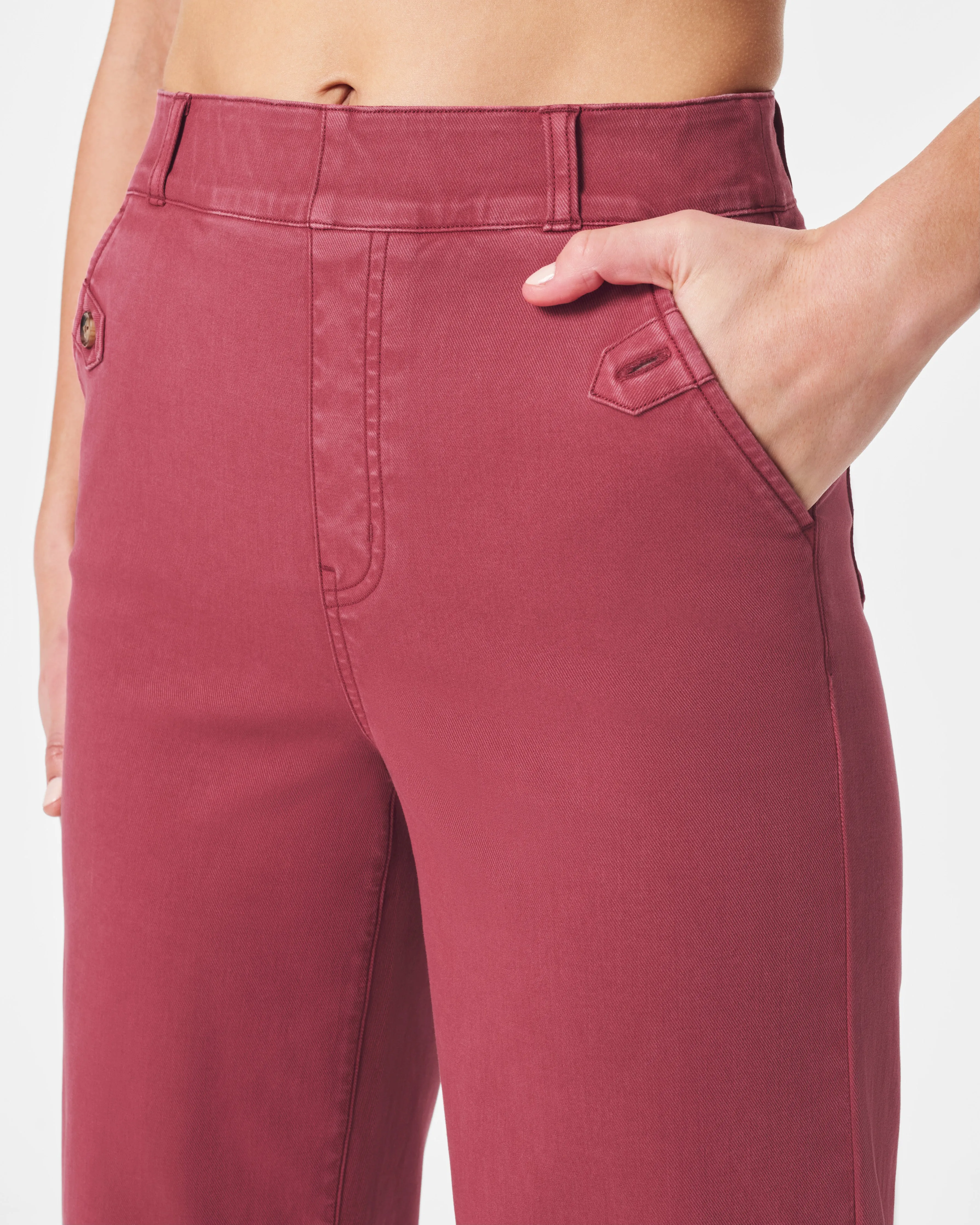 Stretch Twill Cropped Pant