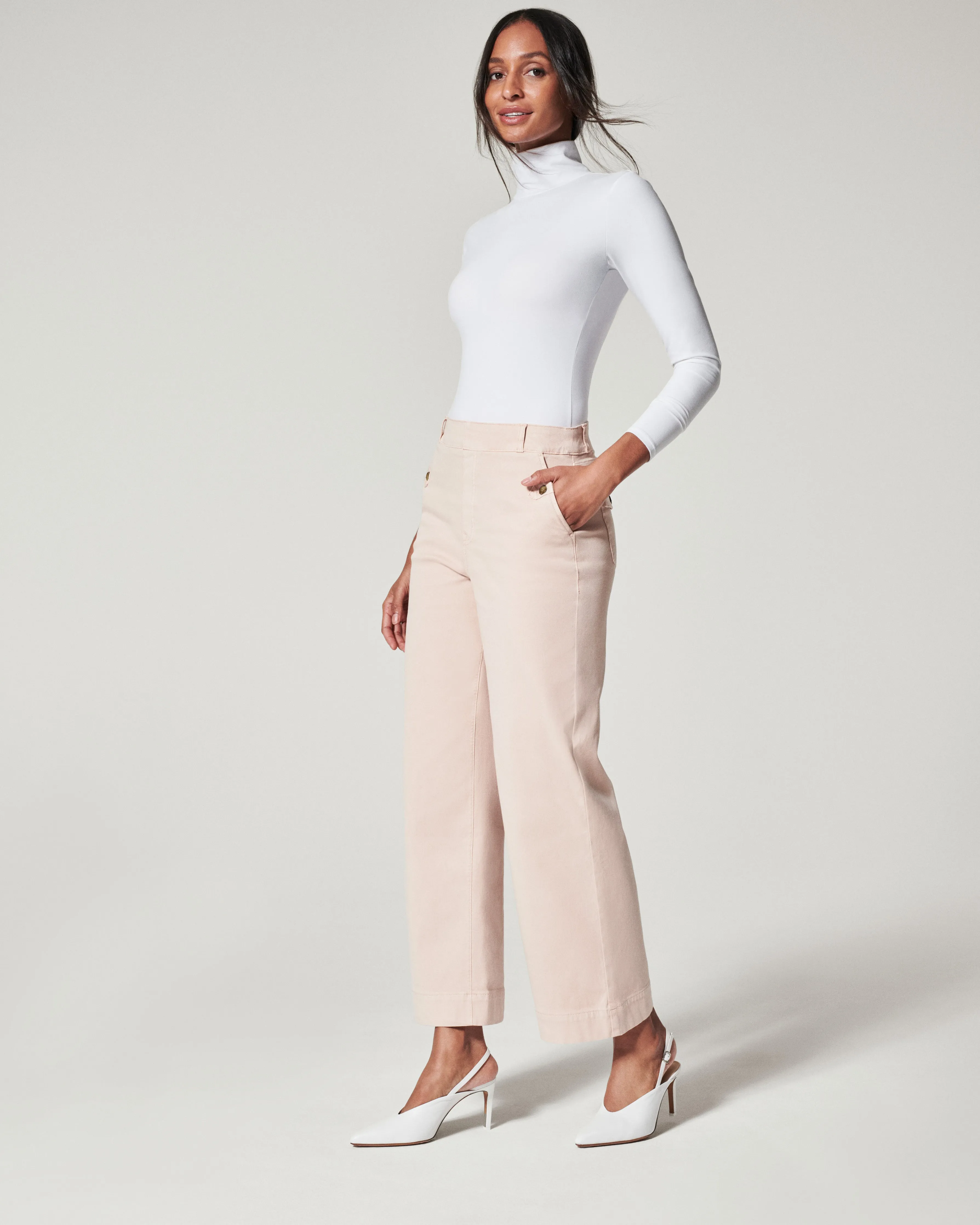 Stretch Twill Cropped Pant