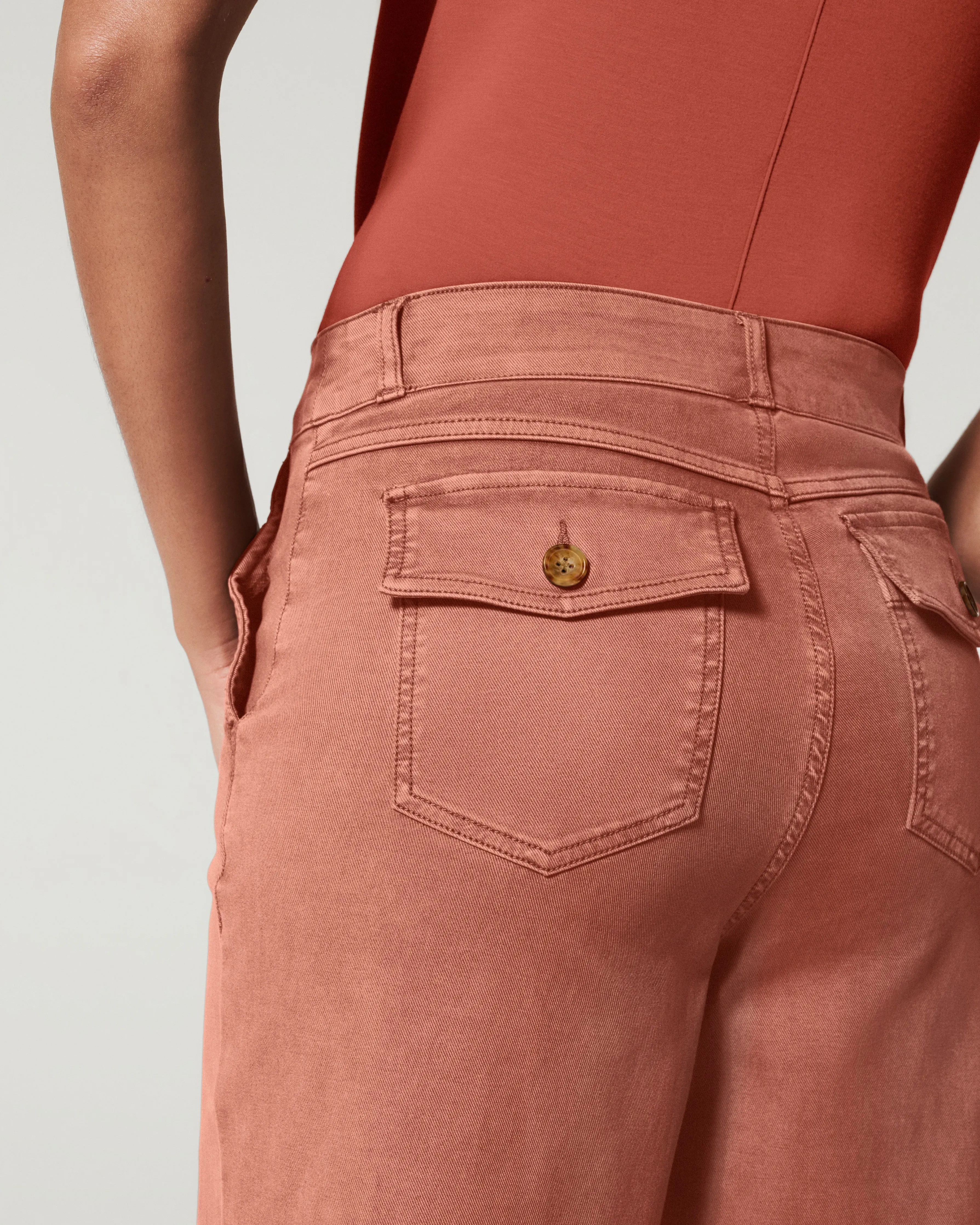 Stretch Twill Cropped Pant