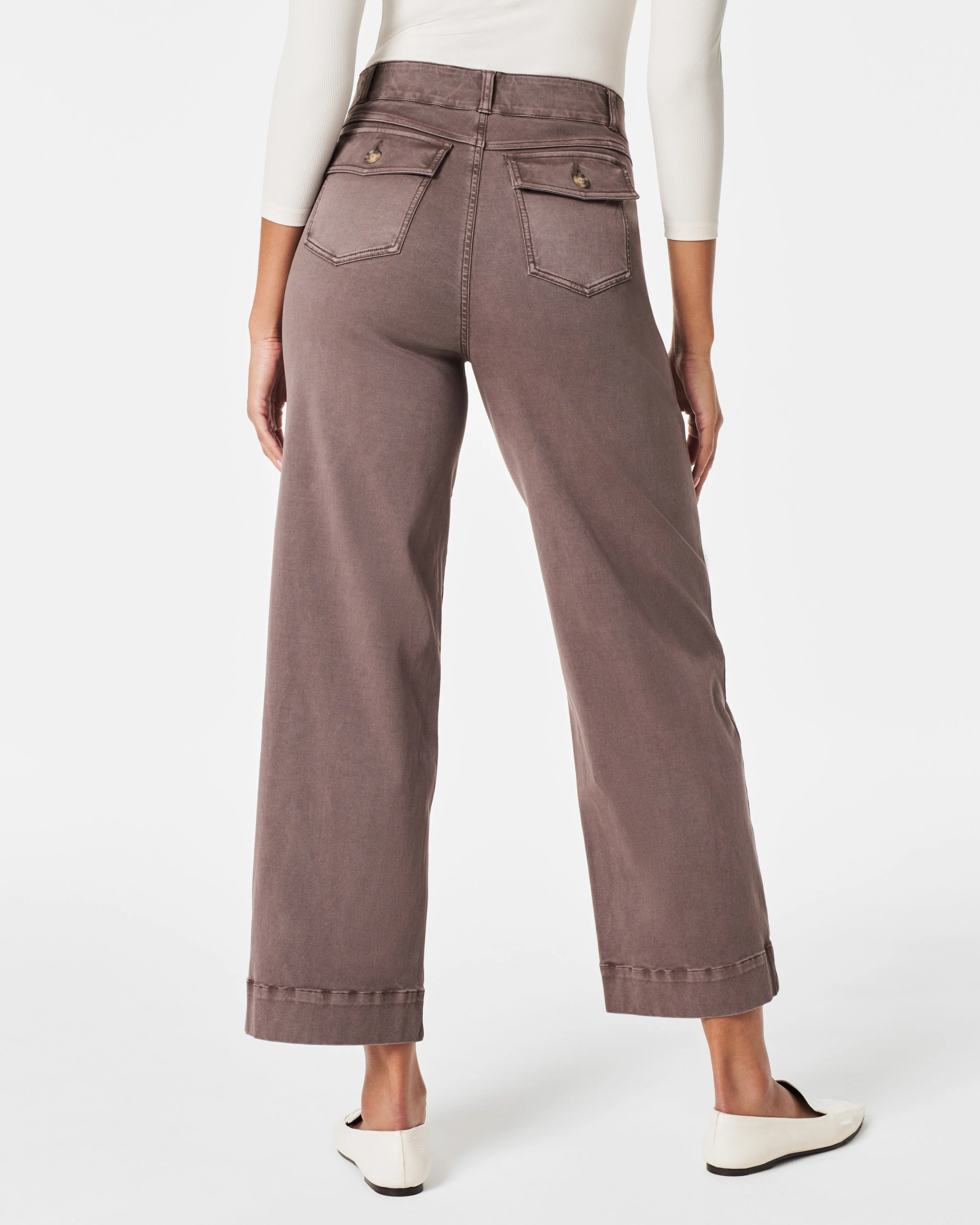 Stretch Twill Cropped Pant