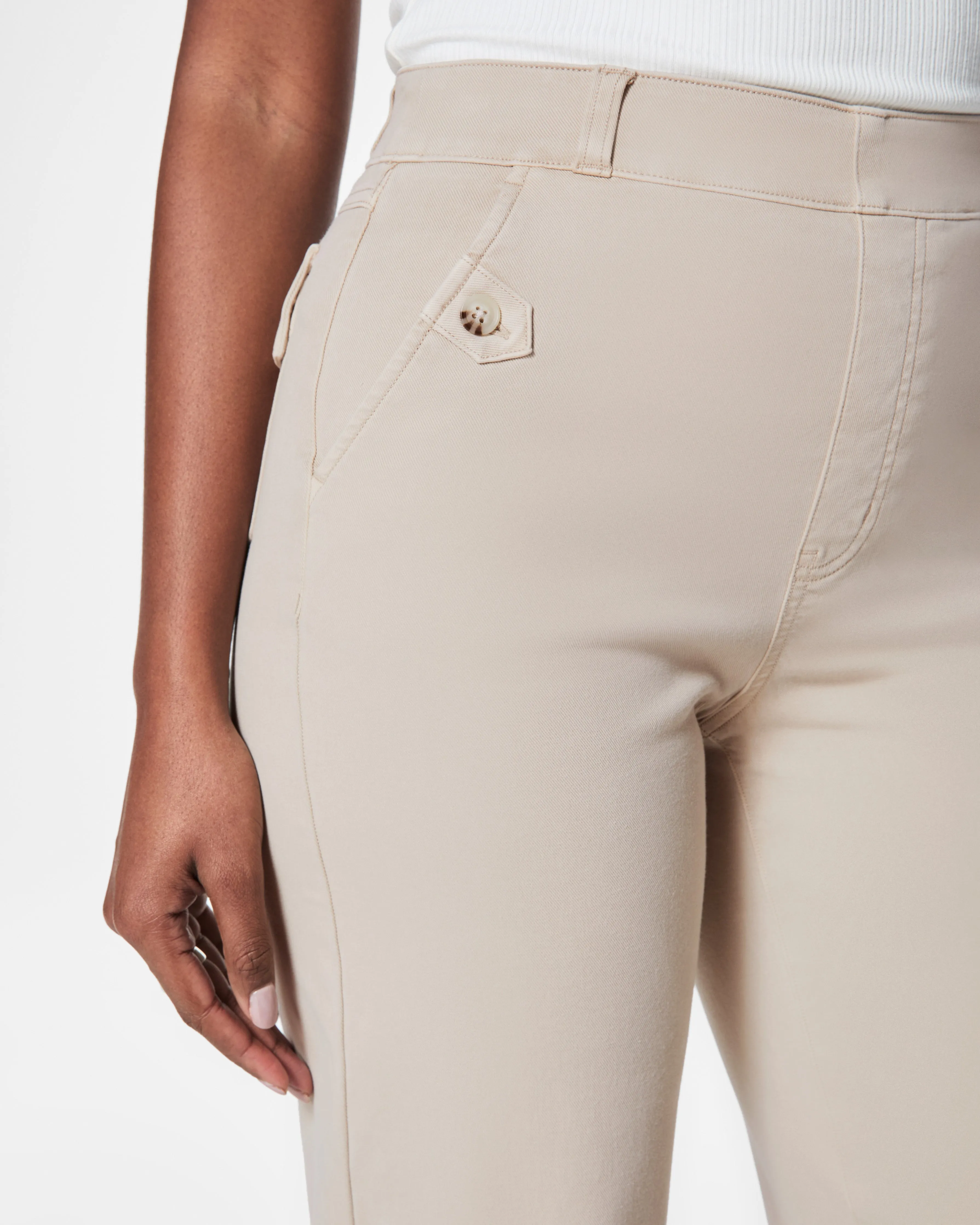 Stretch Twill Cropped Pant