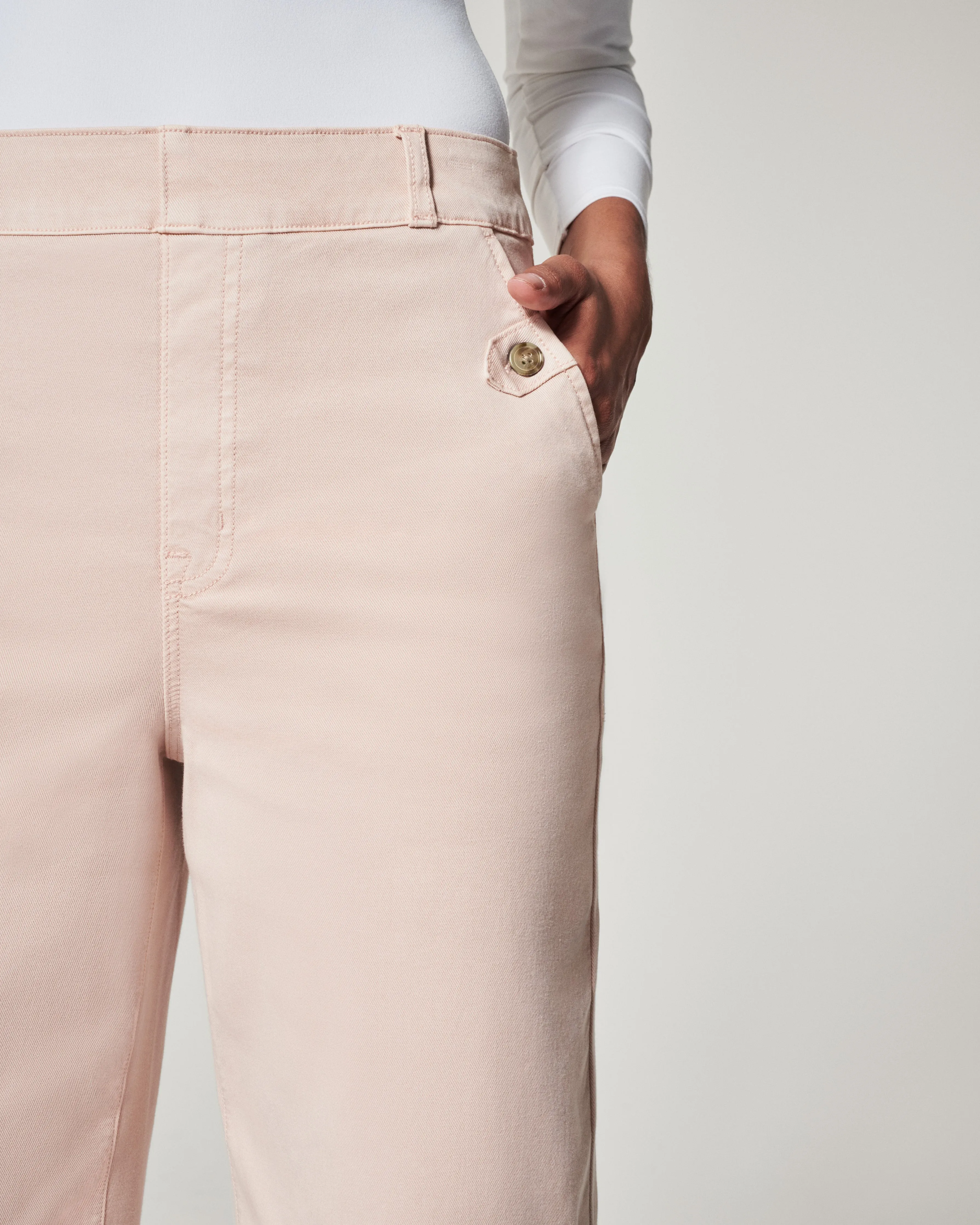 Stretch Twill Cropped Pant