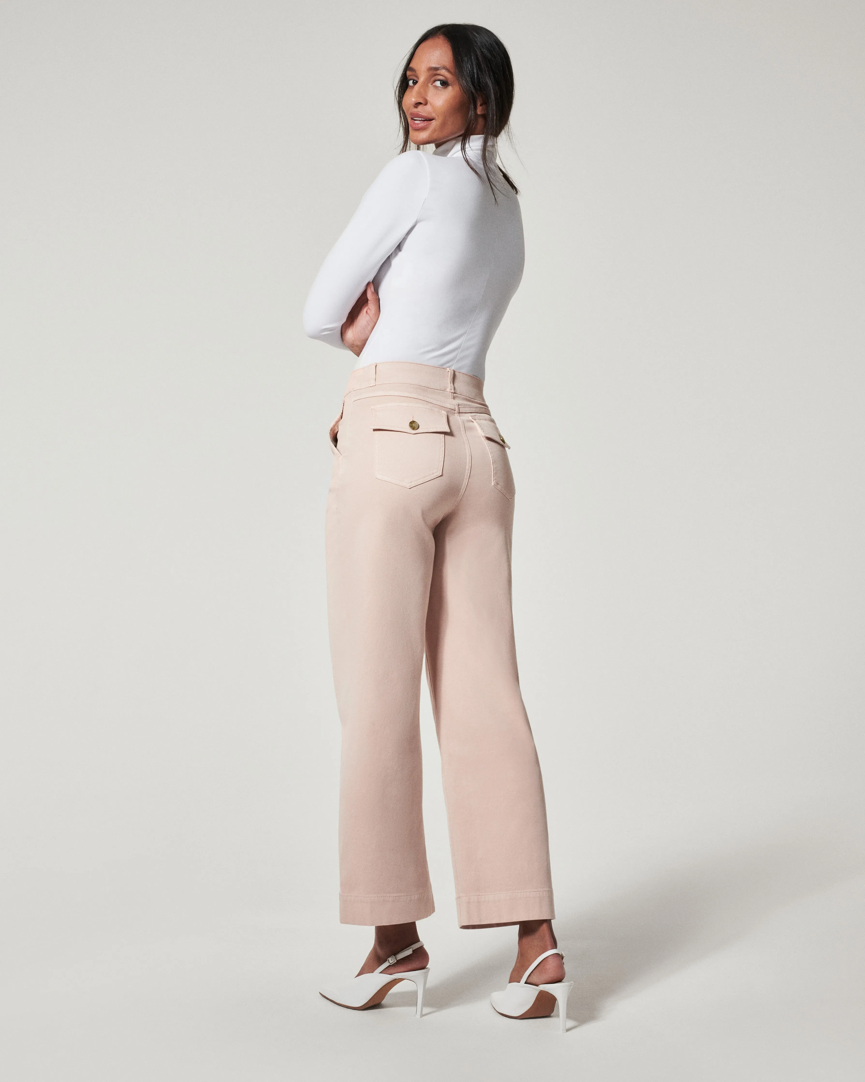 Stretch Twill Cropped Pant