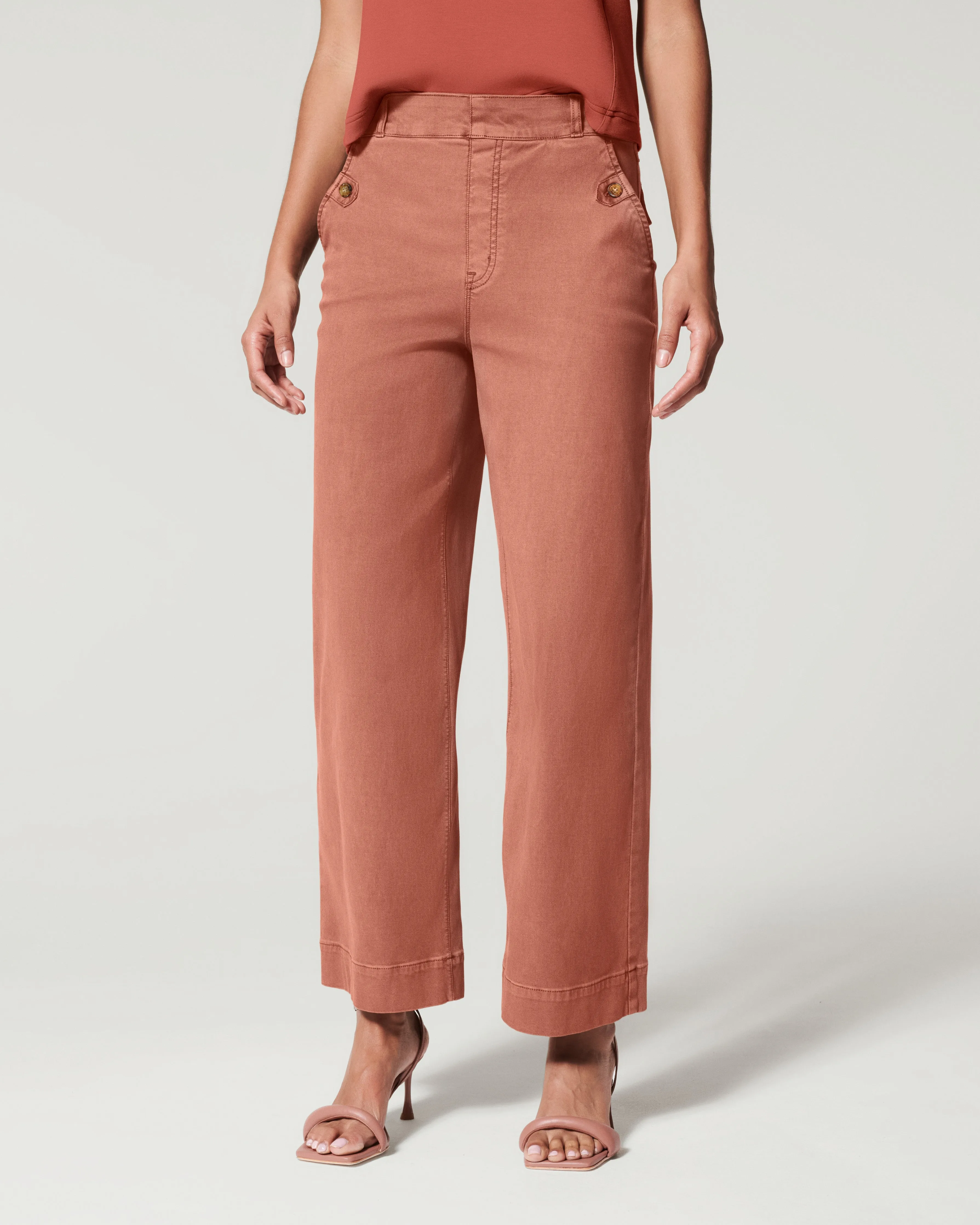 Stretch Twill Cropped Pant