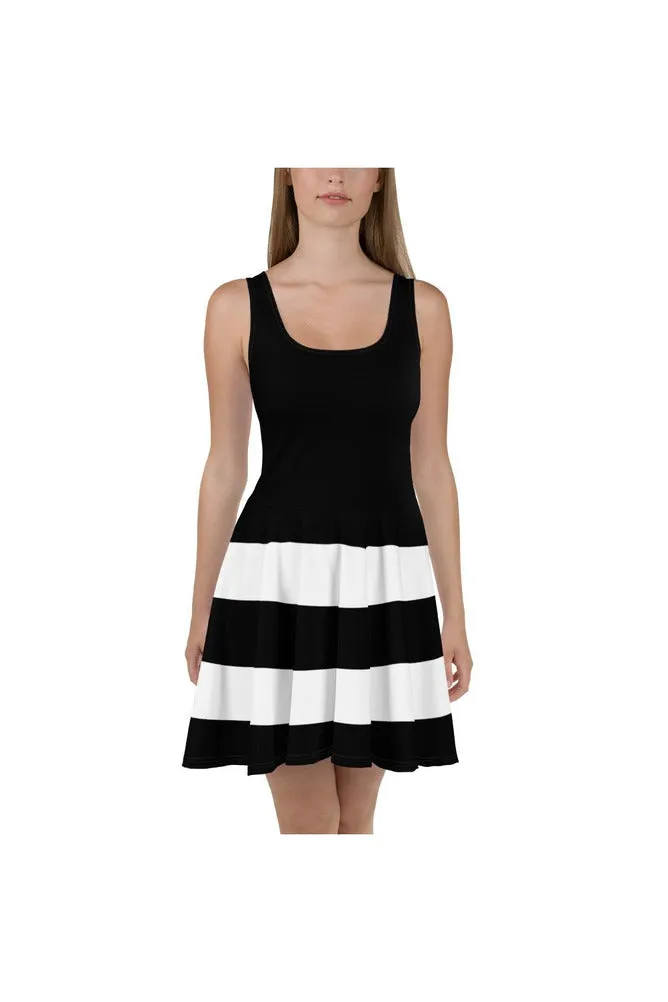 Striped Bottom Skater Dress