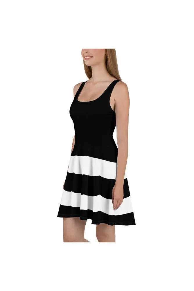 Striped Bottom Skater Dress