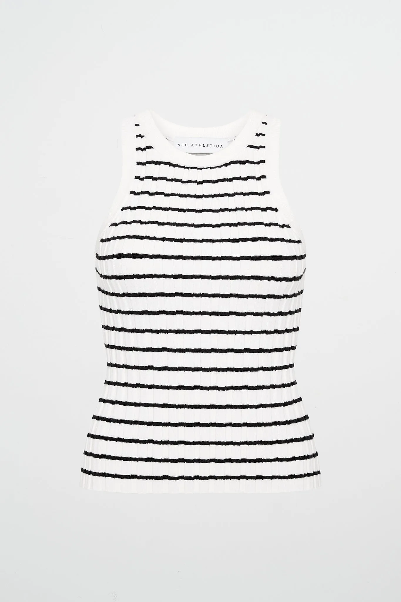 Striped Knitted Logo Tank 135