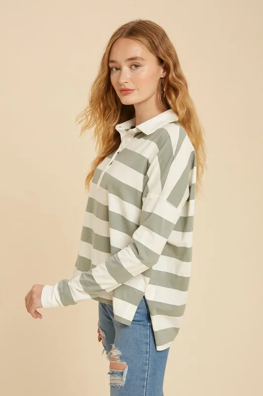 Striped Rugby Top