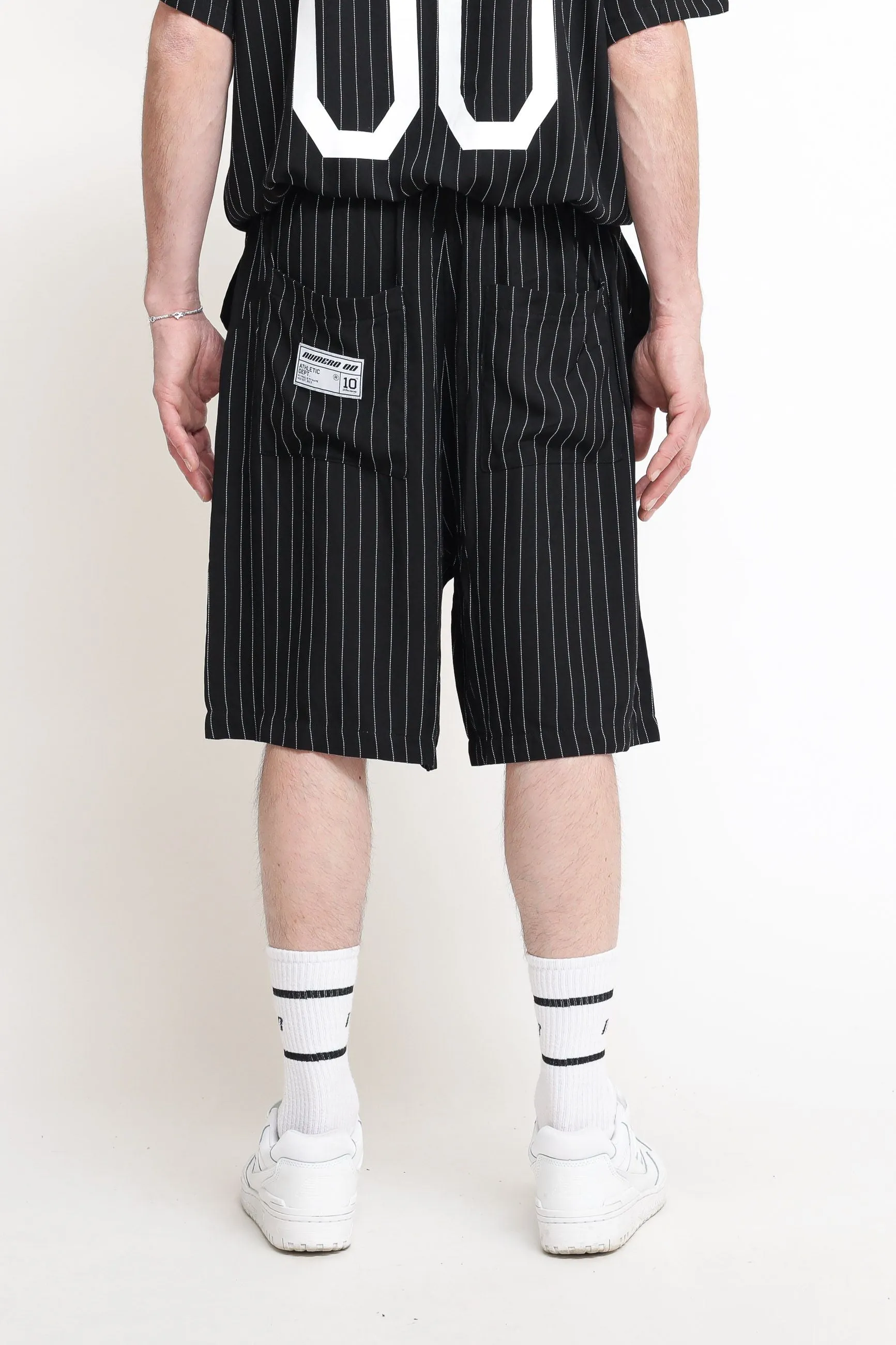 Striped Short - Black