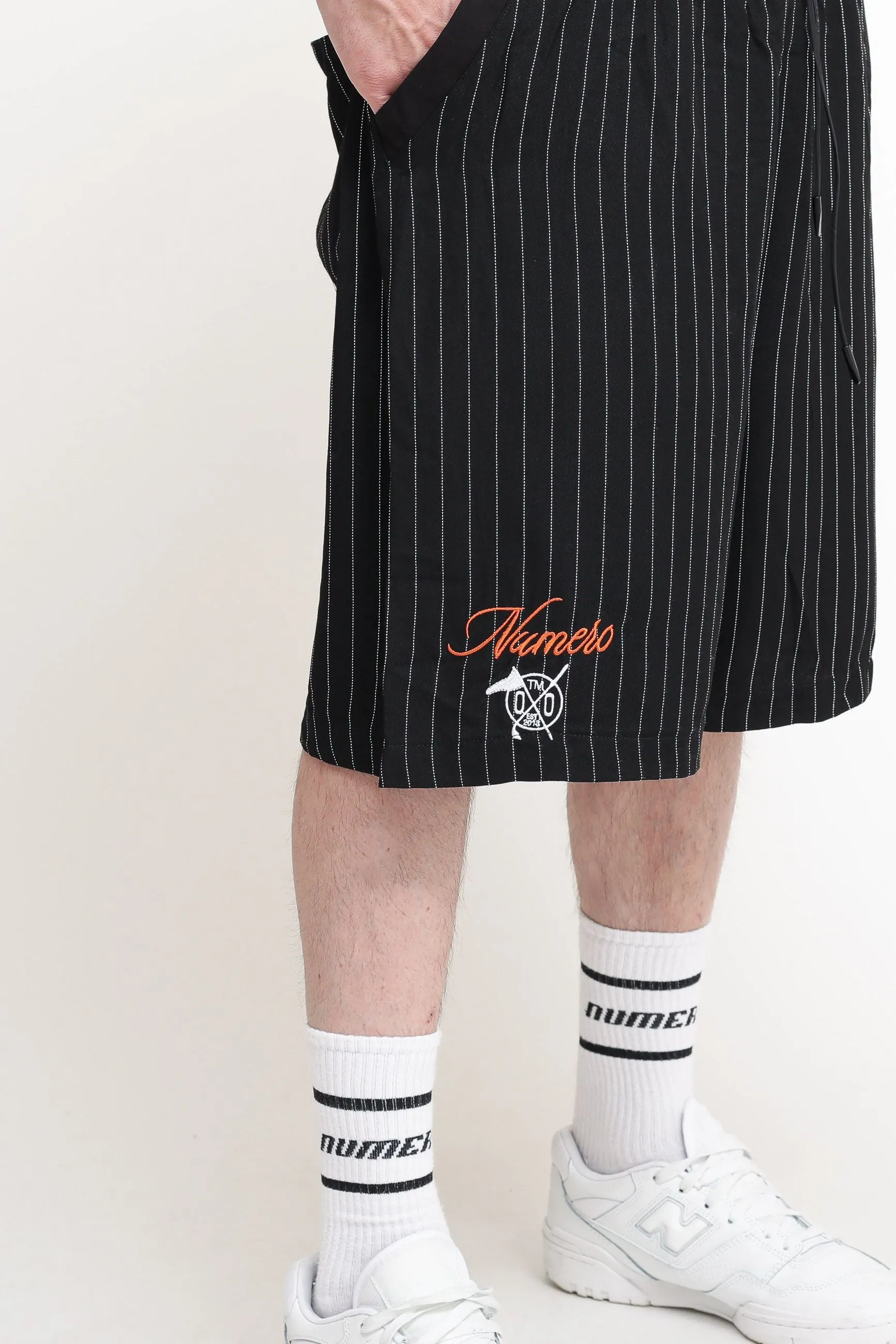 Striped Short - Black